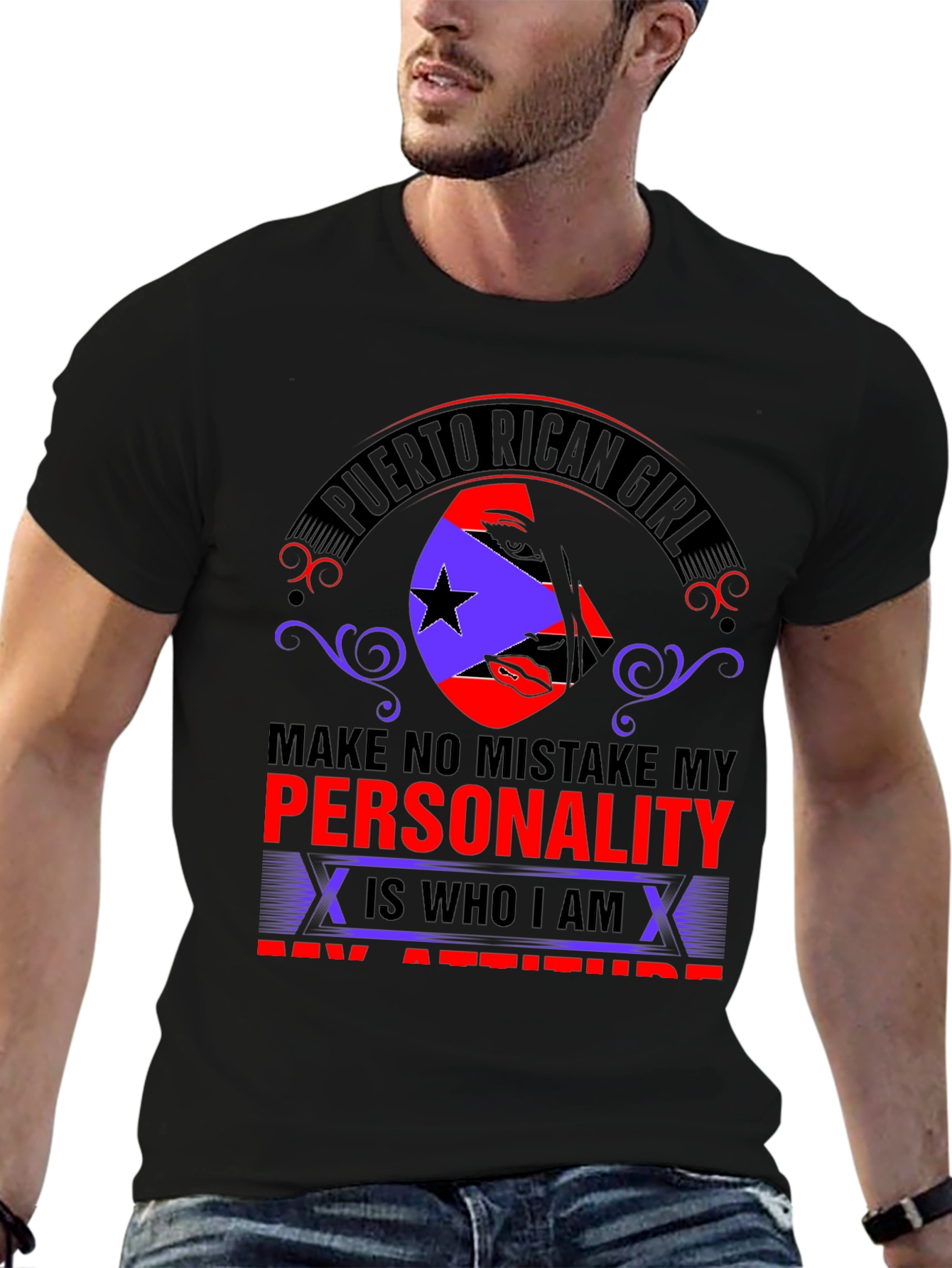 Puerto Rican Girl Personality Attitude T-Shirt