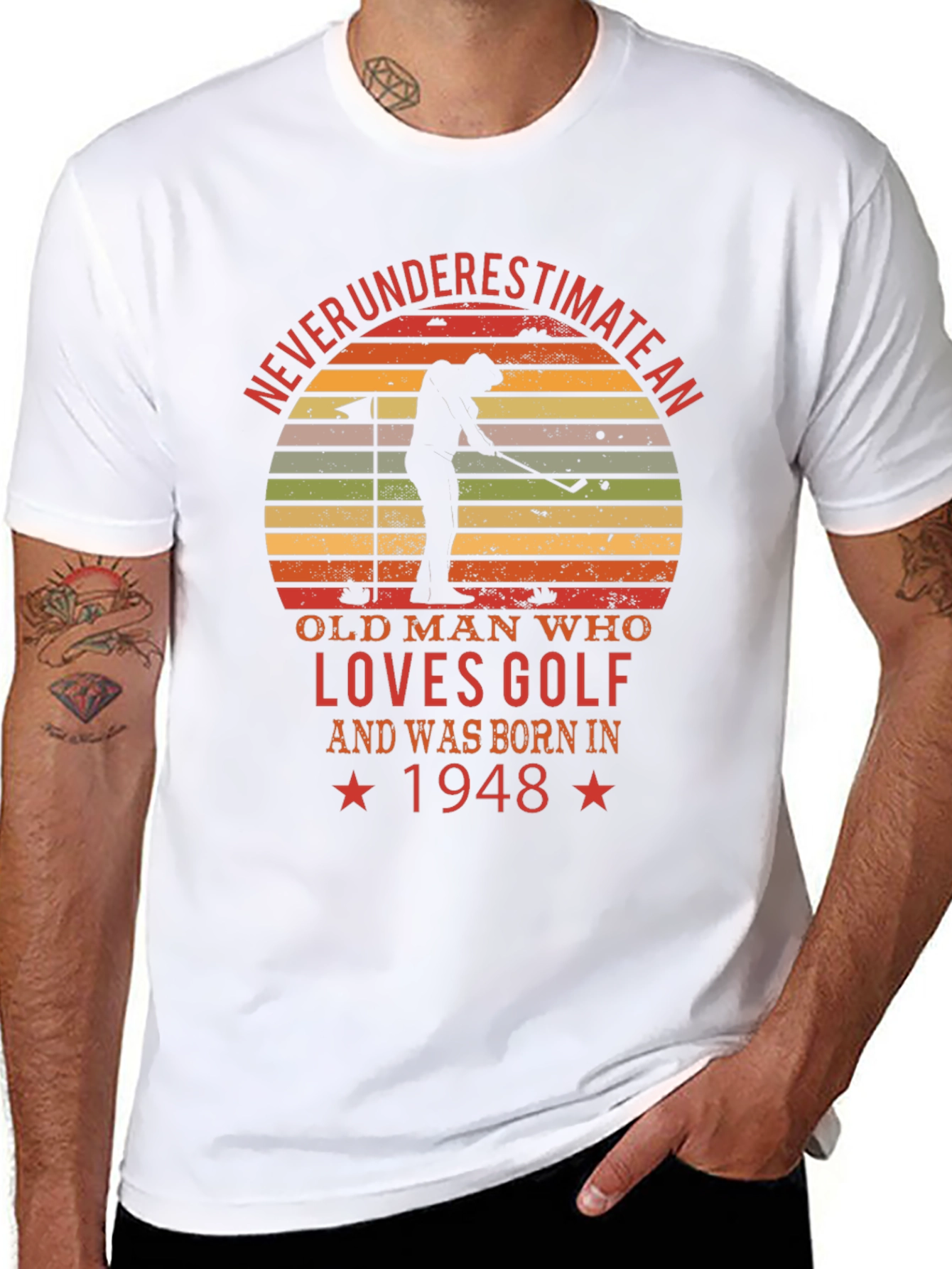 Golf Lover T-Shirt - Born in 1948