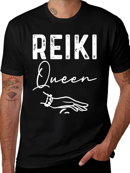 Reiki Queen Graphic Tee - Black