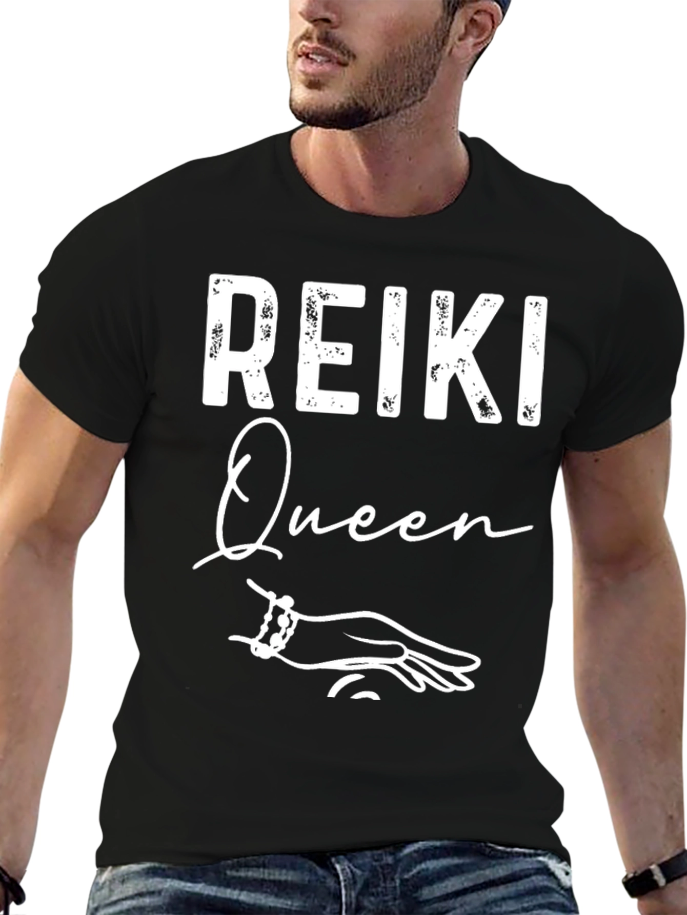 Reiki Queen Graphic Tee - Black