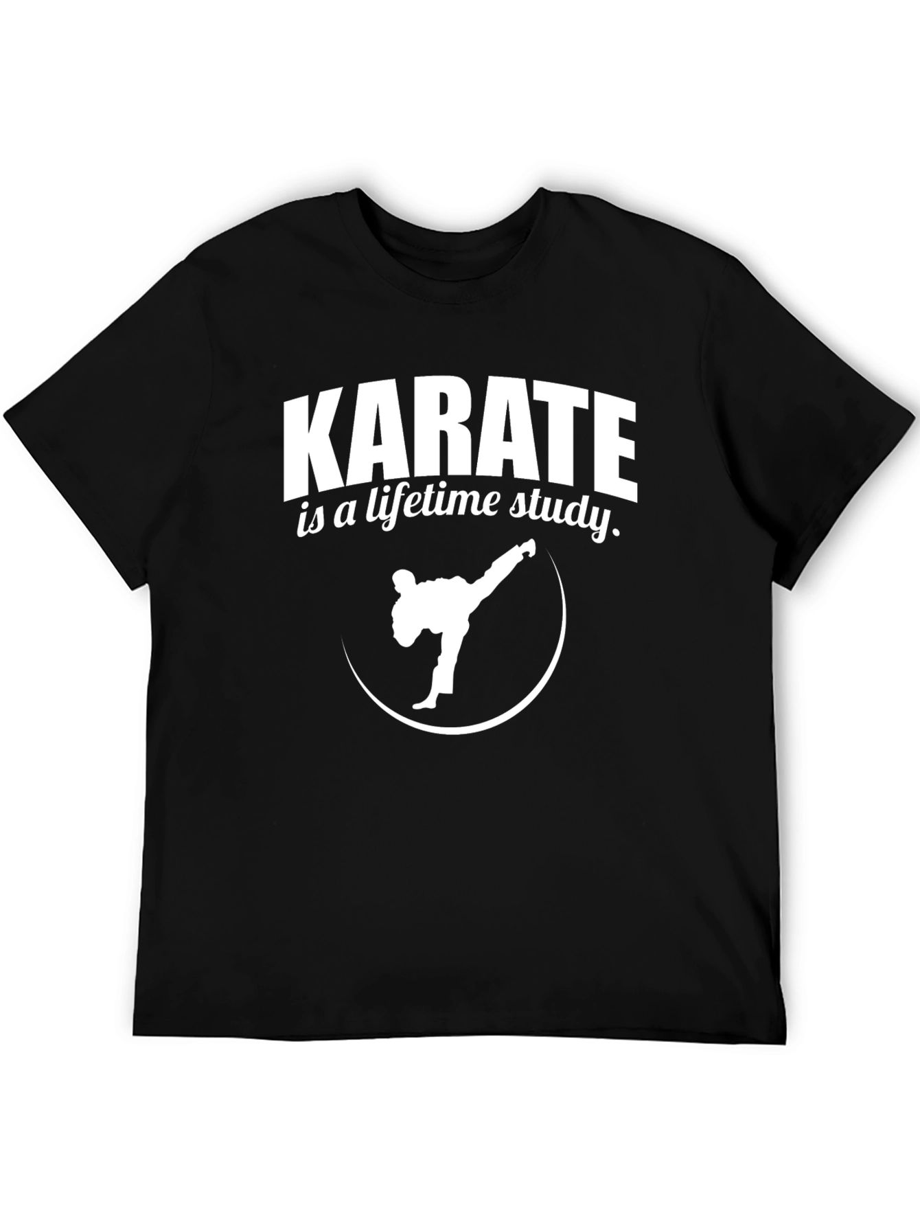 Karate Lifetime Study Graphic Tee - Black