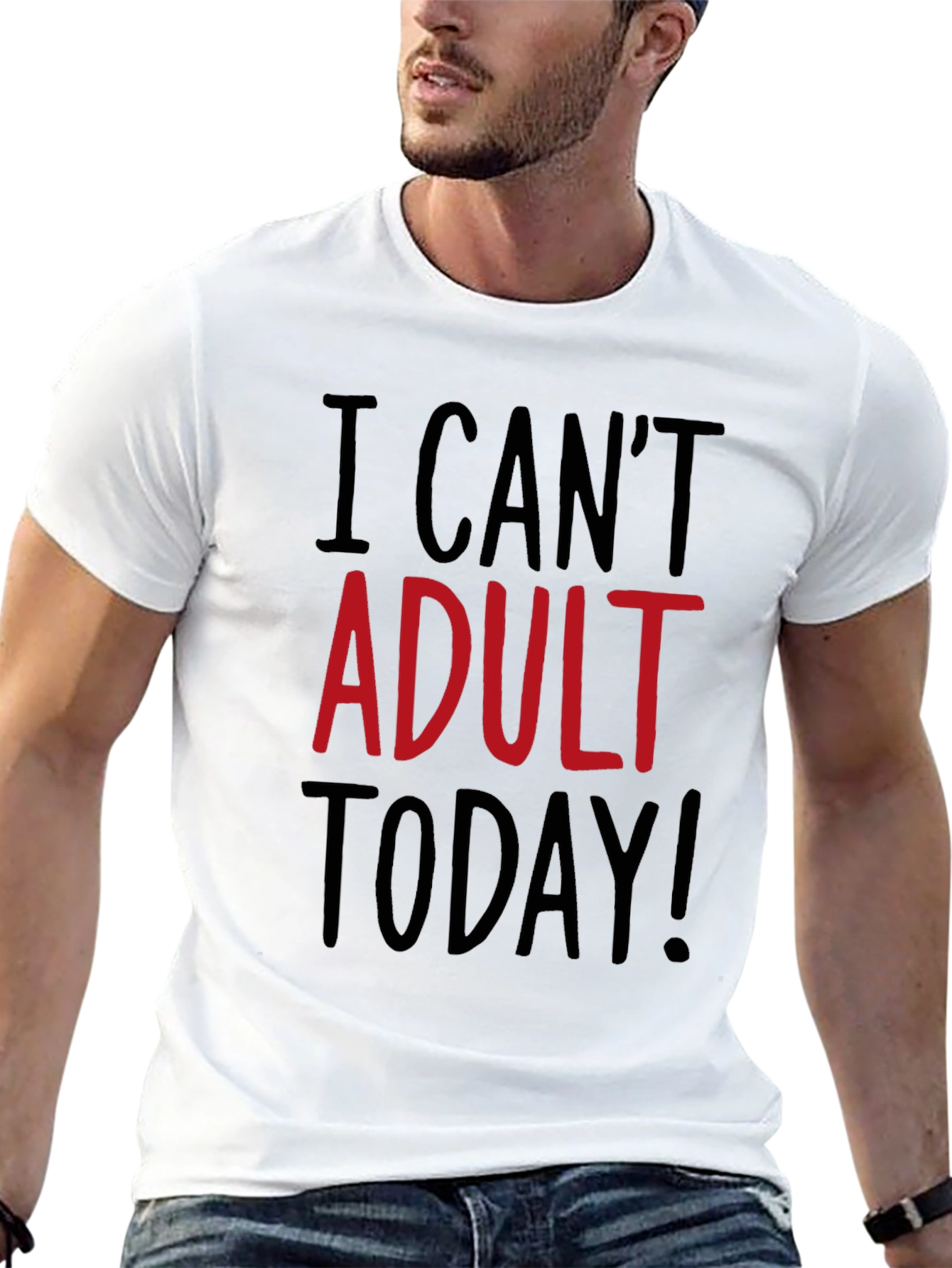 I Cant Adult Today Funny Graphic T-Shirt