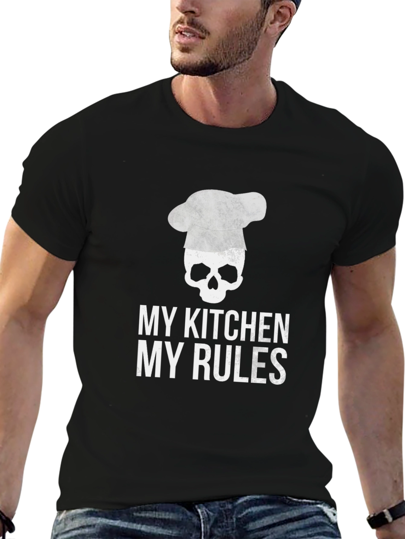 Chef Skull T-Shirt - My Kitchen My Rules