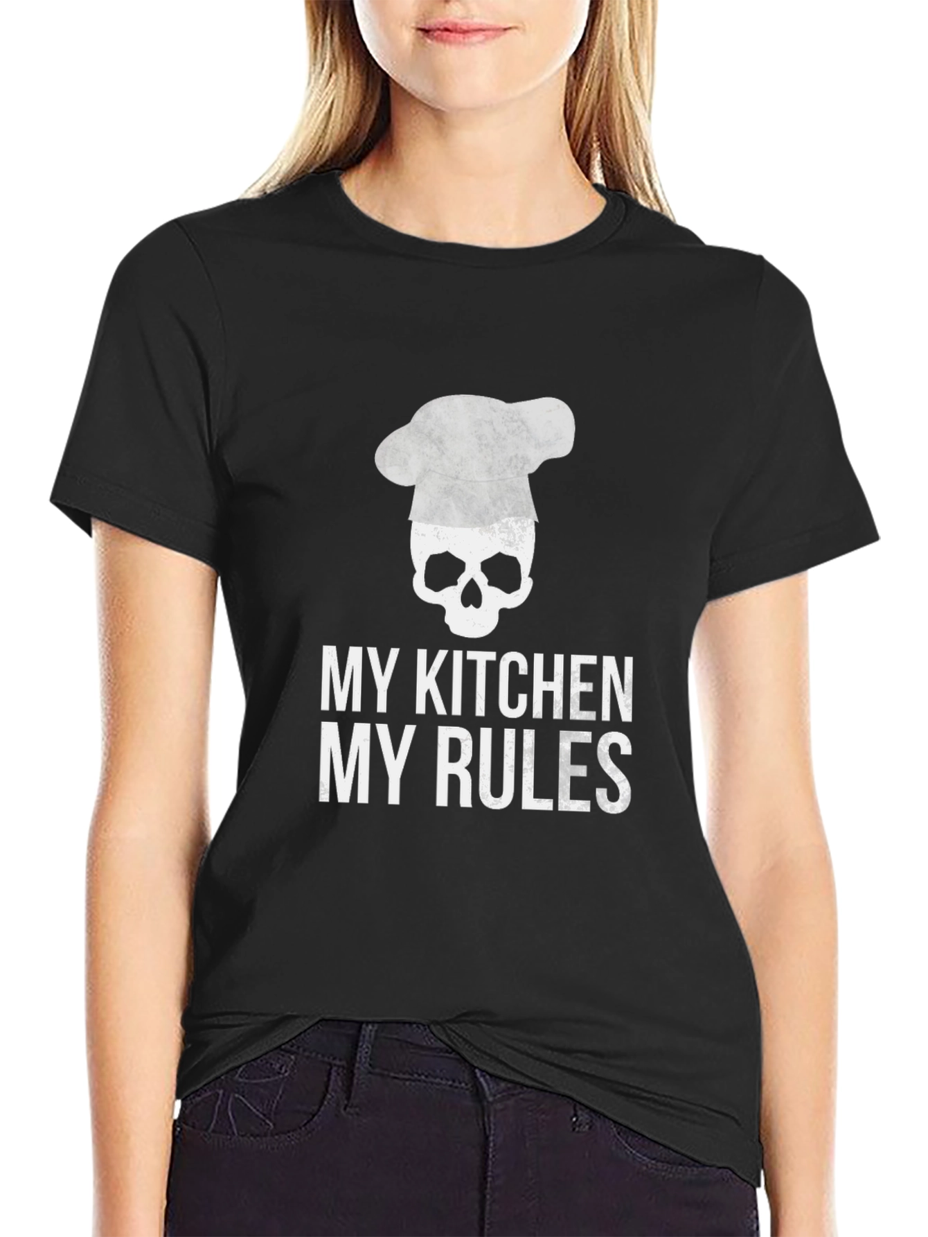 Chef Skull T-Shirt - My Kitchen My Rules
