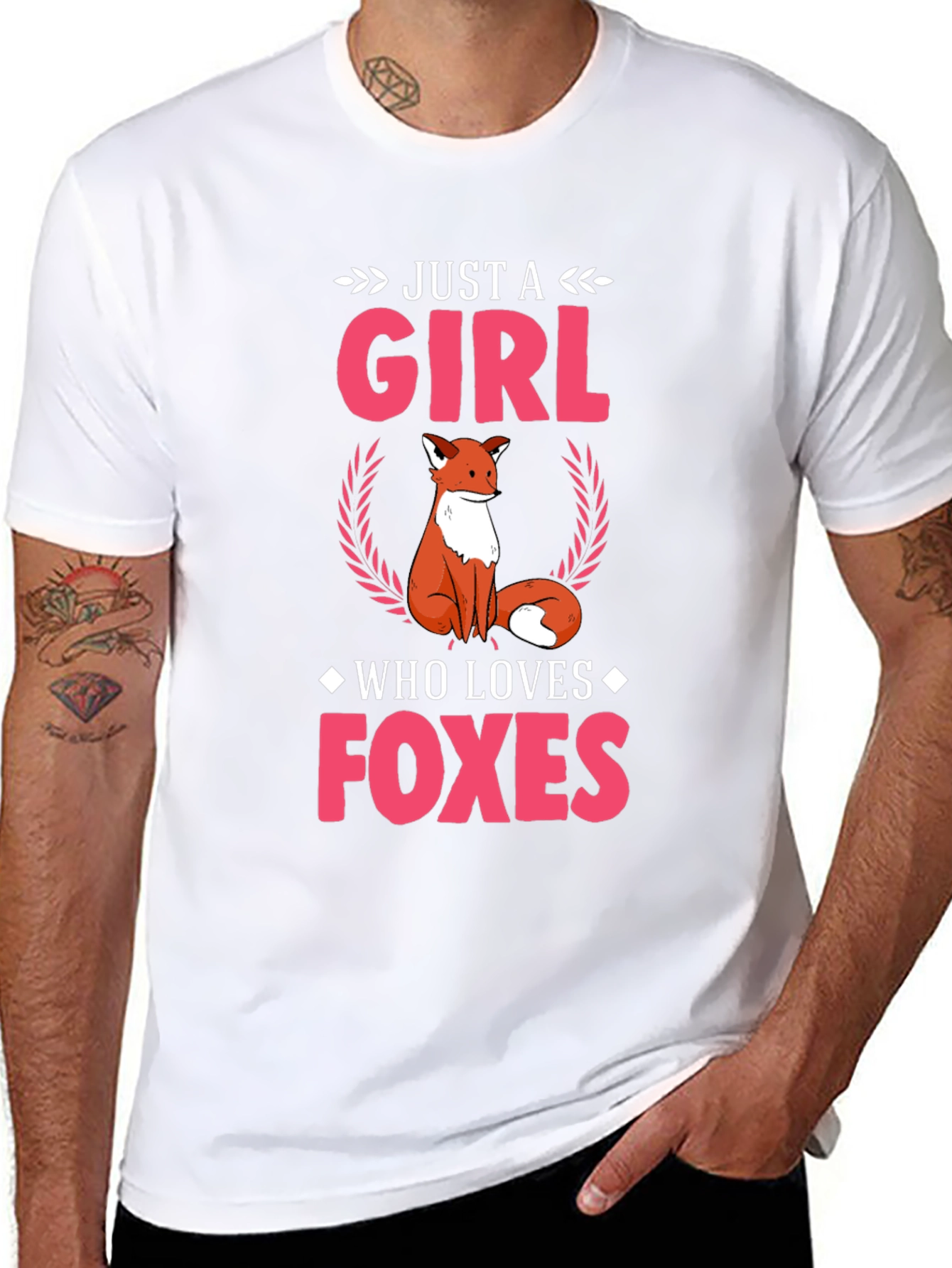 Just A Girl Who Loves Foxes Graphic Tee