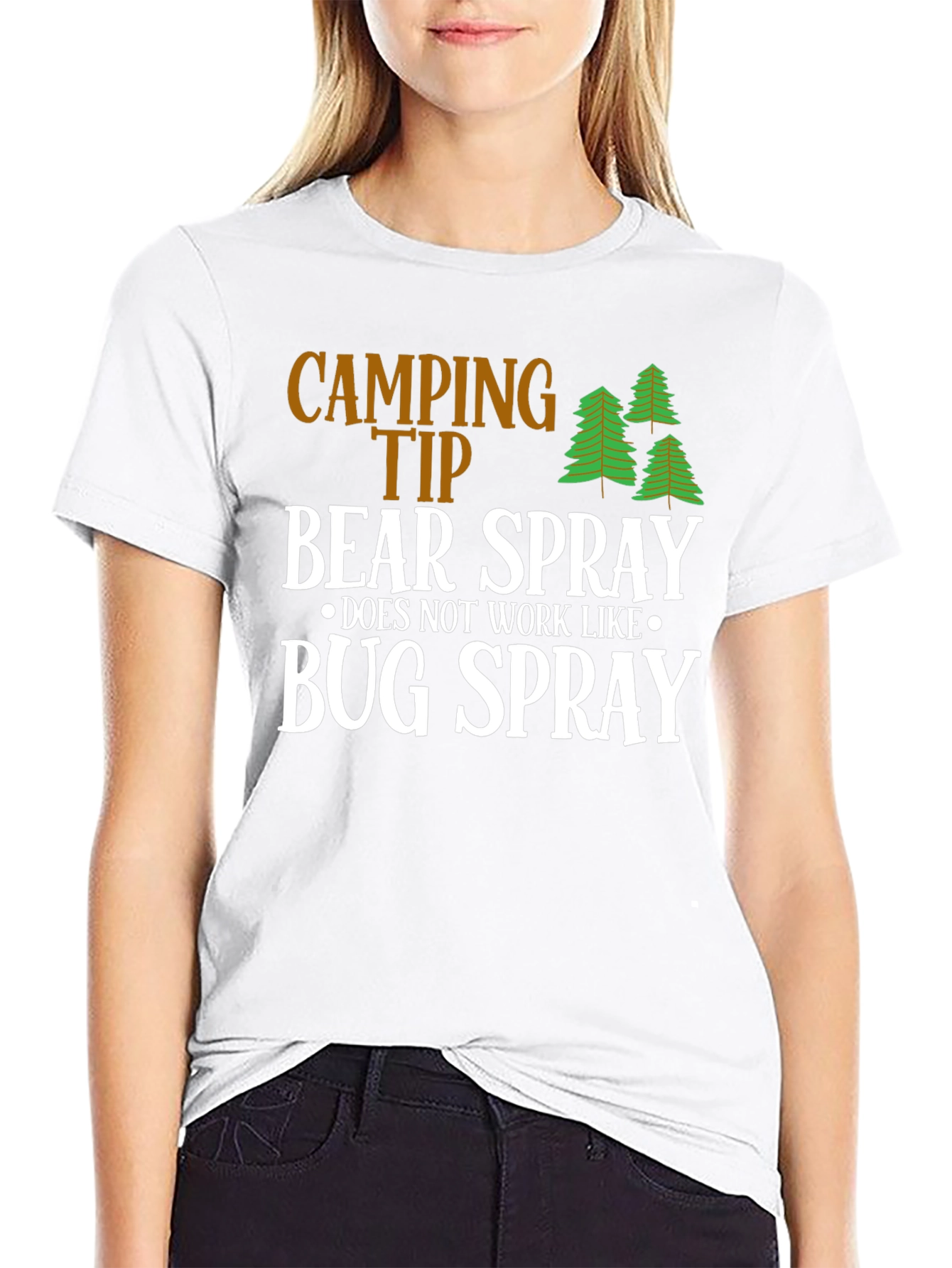 Camping Tip Bear Spray Humor T-Shirt