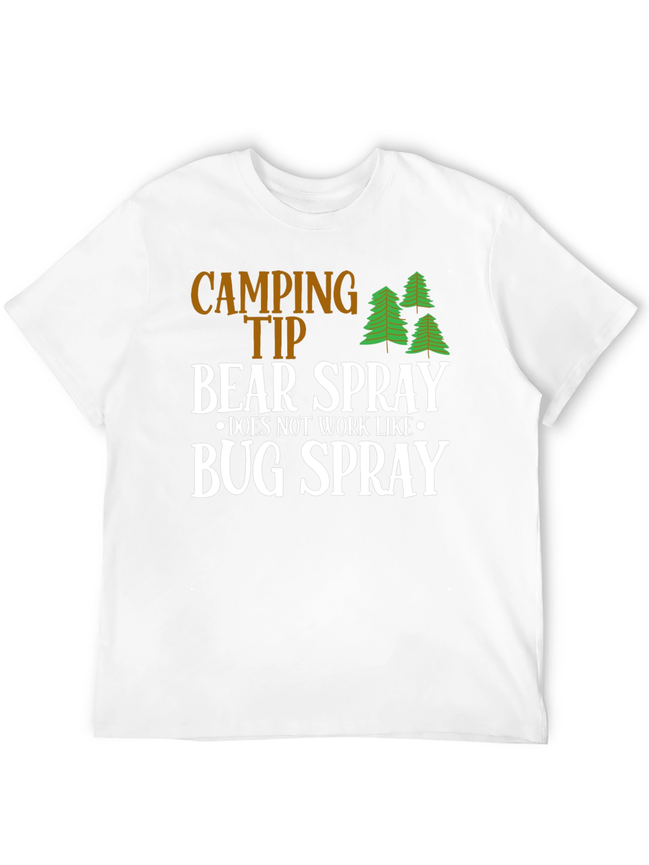Camping Tip Bear Spray Humor T-Shirt