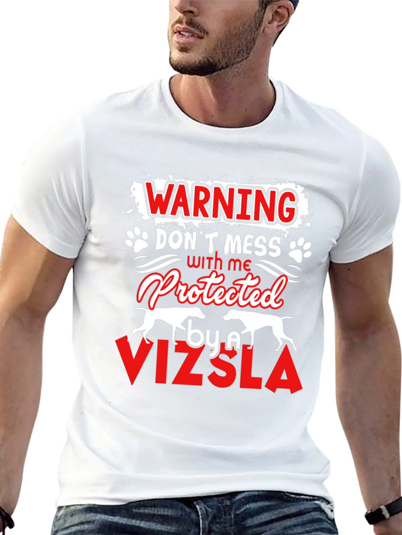 Vizsla Protected Funny Dog Lover T-Shirt