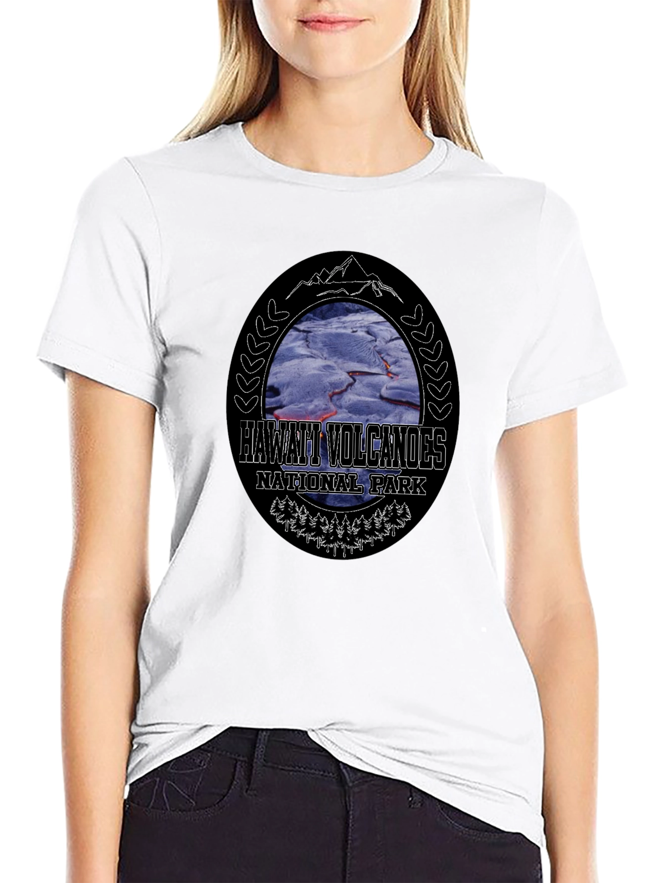 Hawaii Volcanoes National Park Black T-Shirt