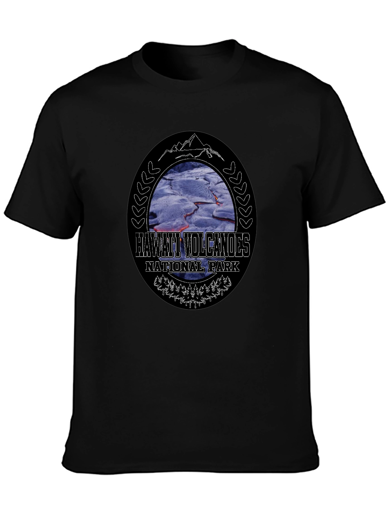 Hawaii Volcanoes National Park Black T-Shirt