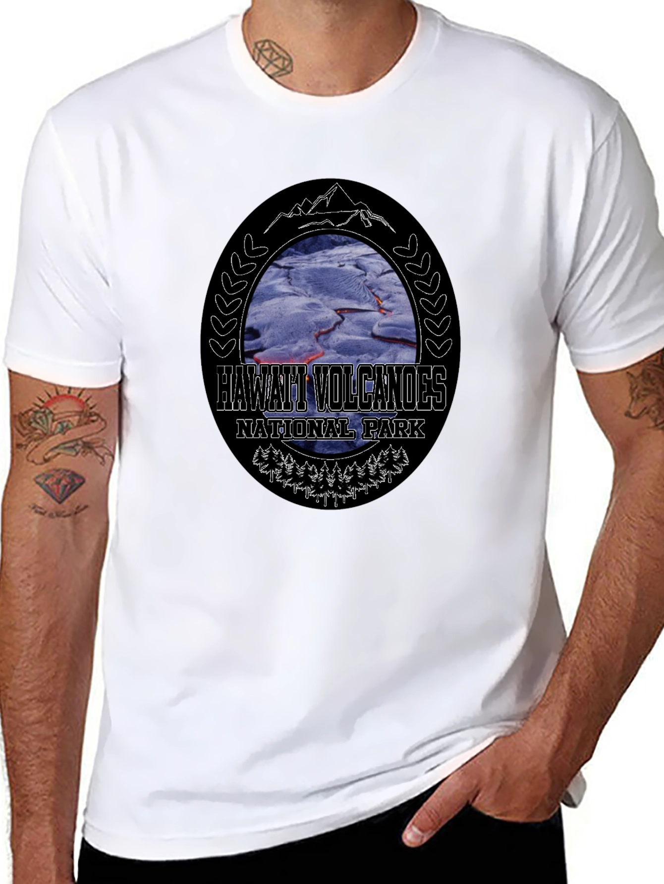 Hawaii Volcanoes National Park Black T-Shirt