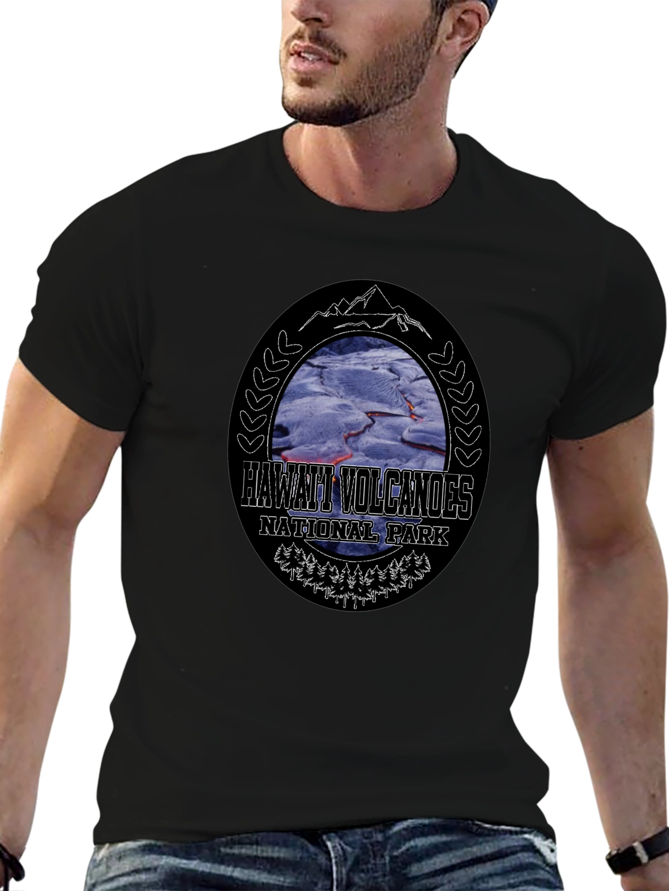 Hawaii Volcanoes National Park Black T-Shirt