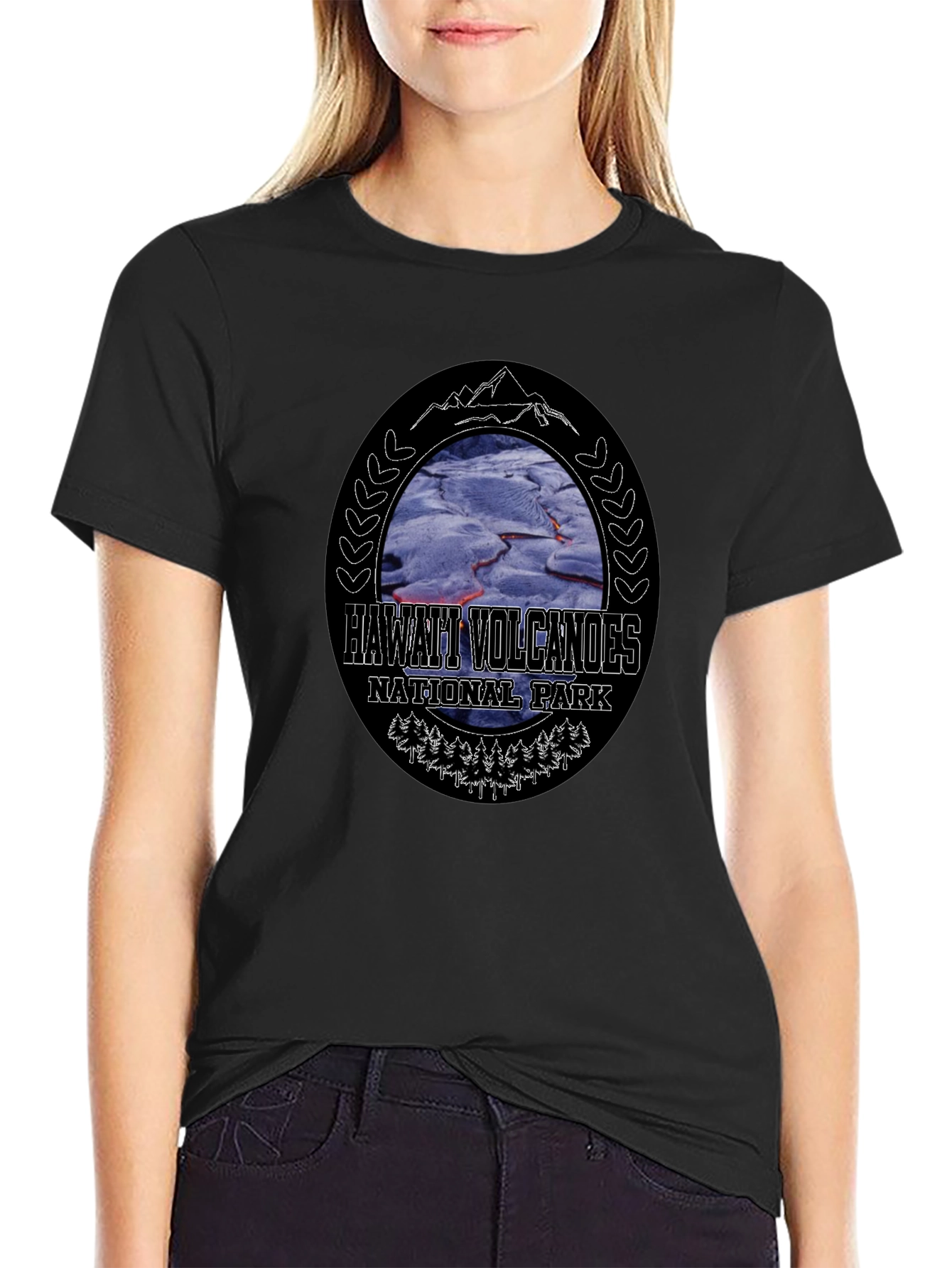 Hawaii Volcanoes National Park Black T-Shirt