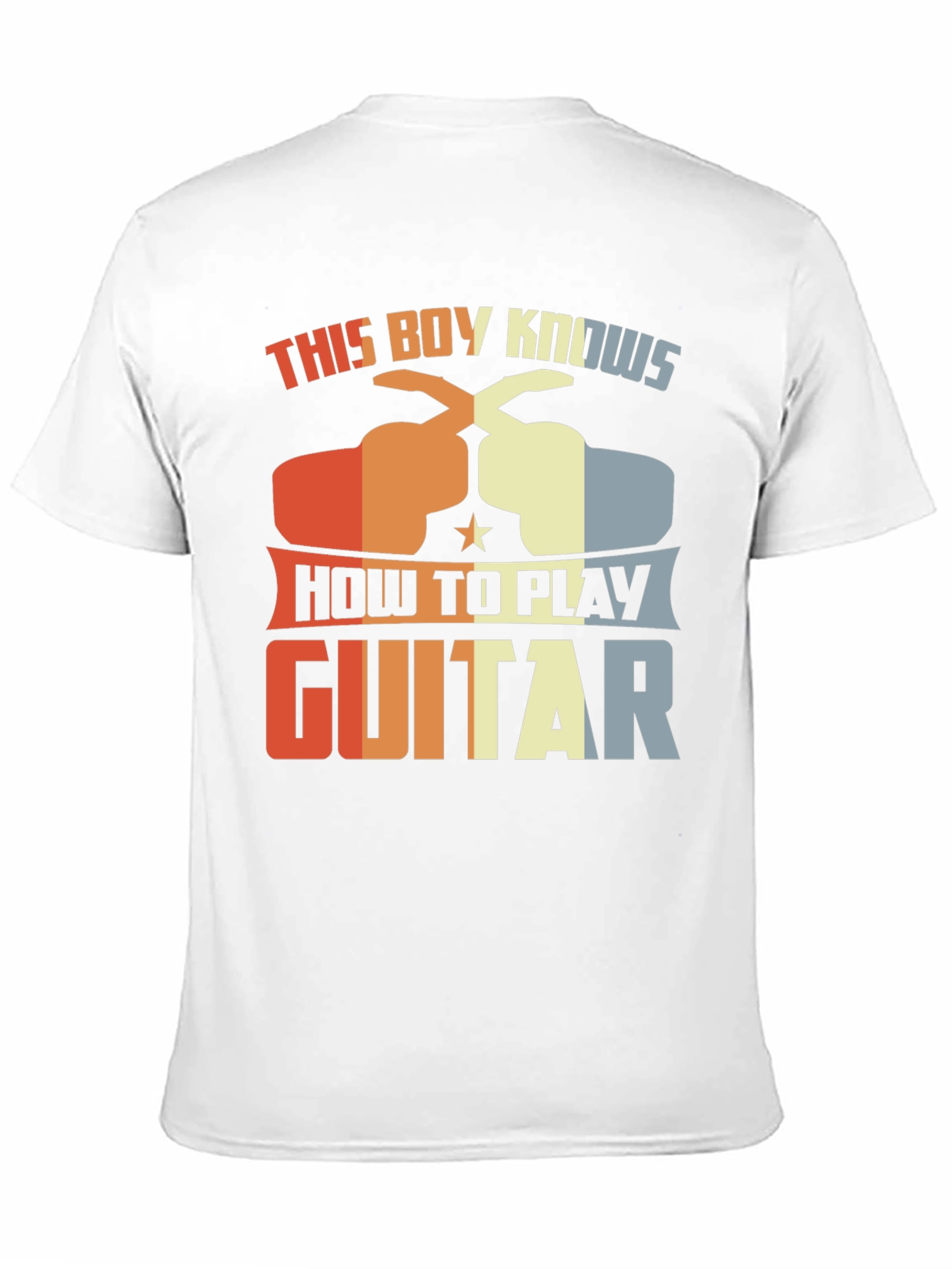 This Boy Knows How To Play Guitar Graphic Tee