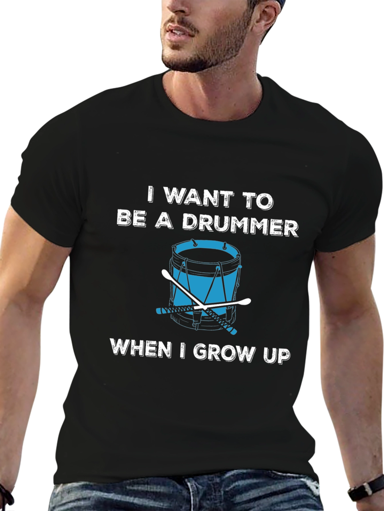 Drummer Aspirations Black T-Shirt