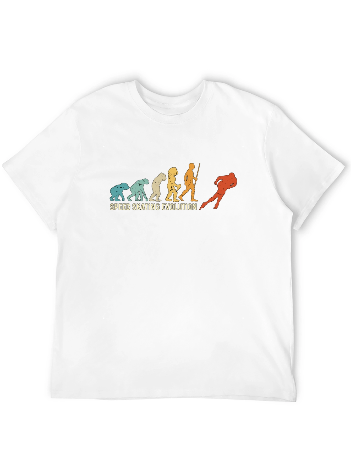 Speed Skating Evolution T-Shirt - Black Cotton Tee