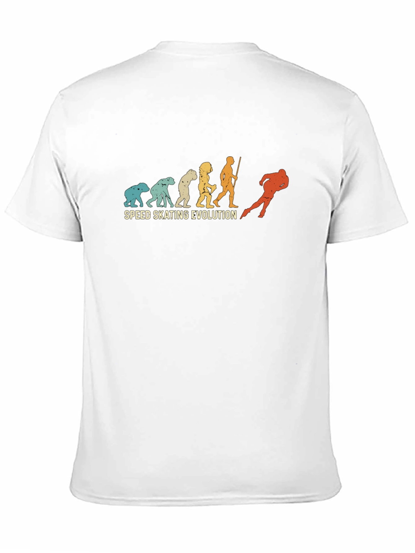 Speed Skating Evolution T-Shirt - Black Cotton Tee