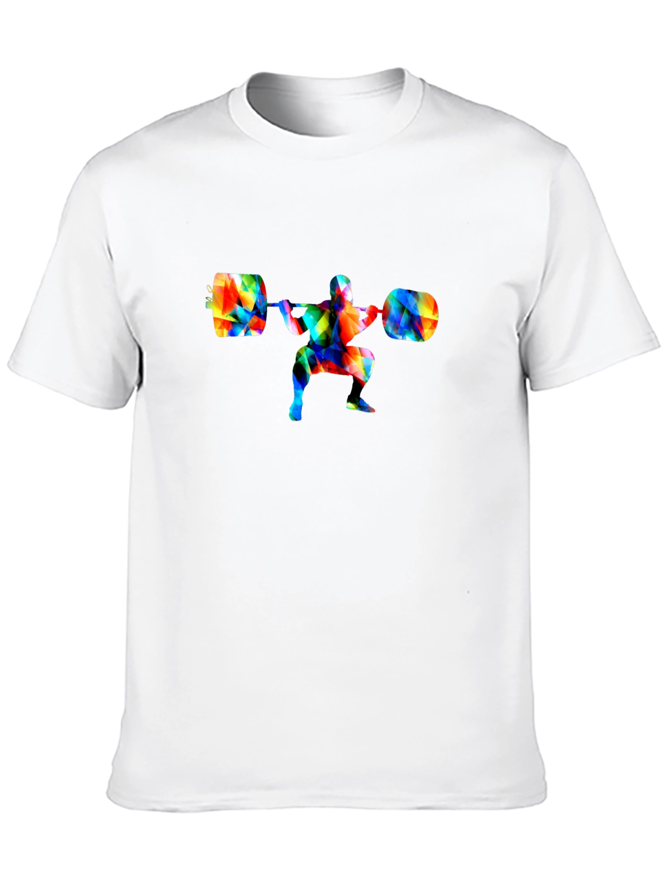 Colorful Weightlifting Squat T-Shirt