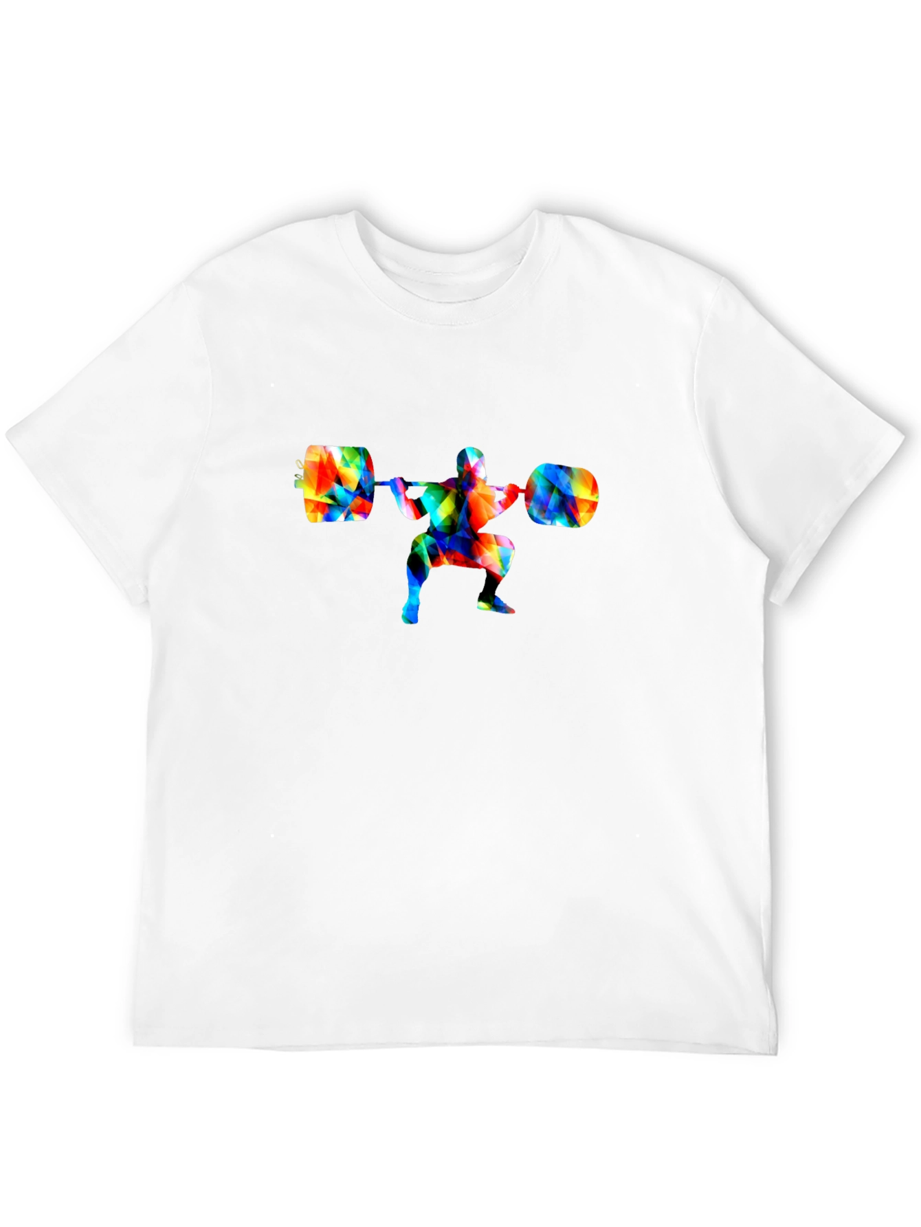 Colorful Weightlifting Squat T-Shirt