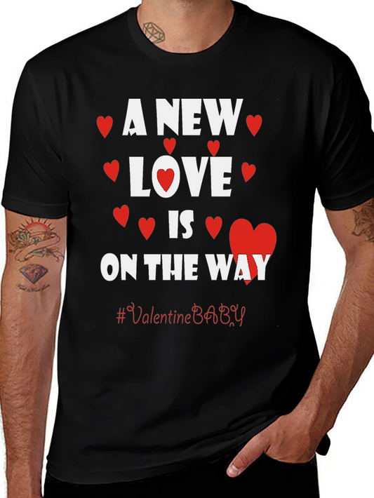 A New Love is on the Way Valentine Baby T-Shirt