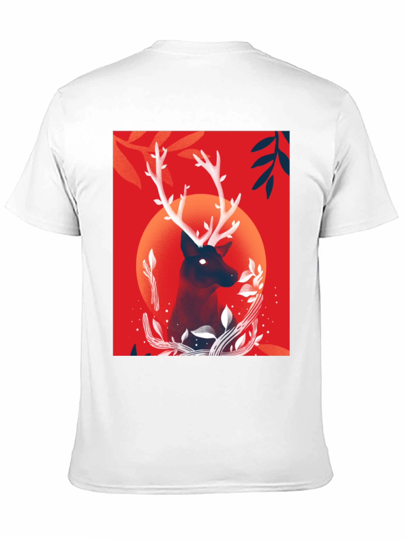 Deer Graphic Black T-Shirt