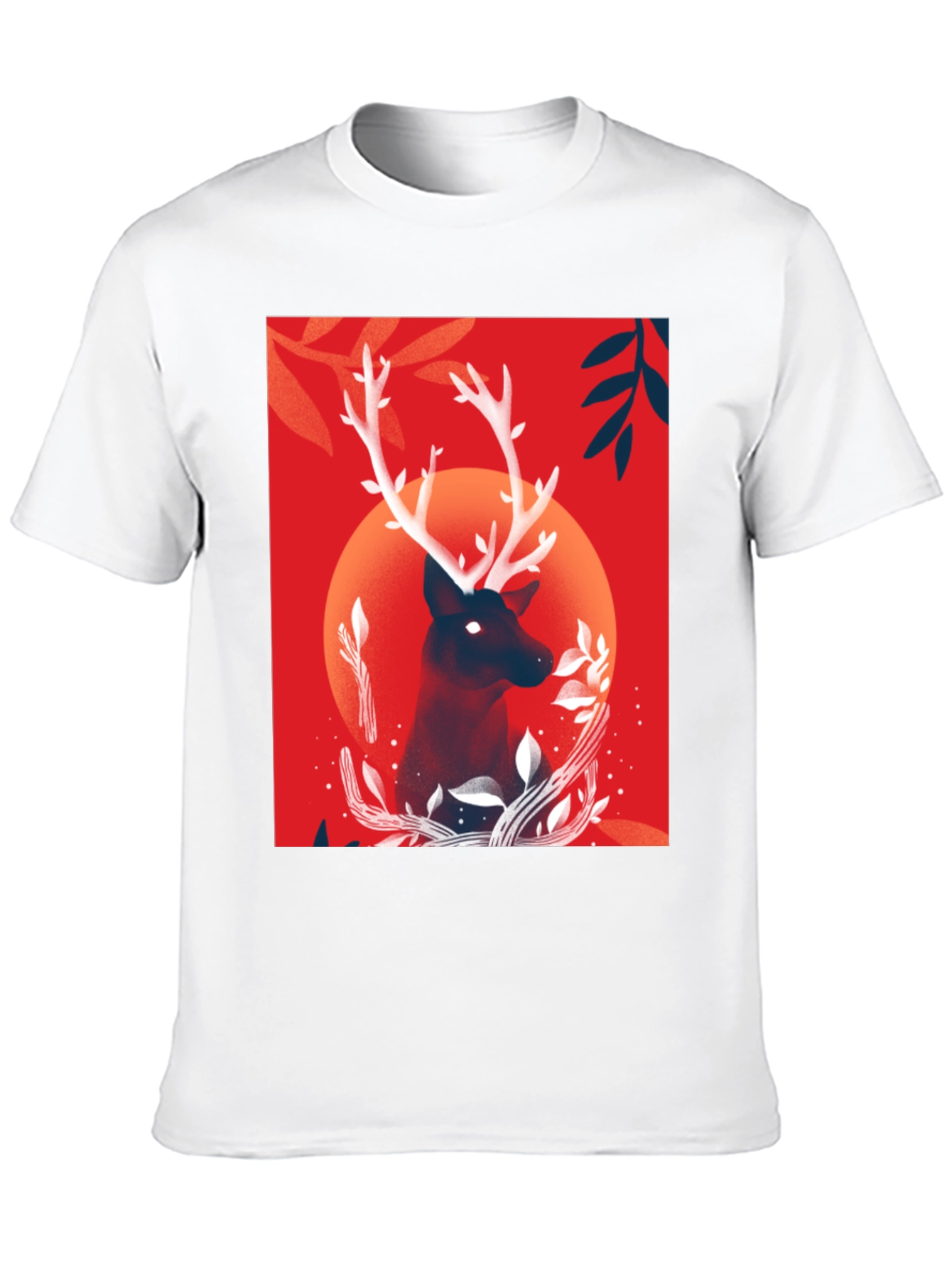 Deer Graphic Black T-Shirt