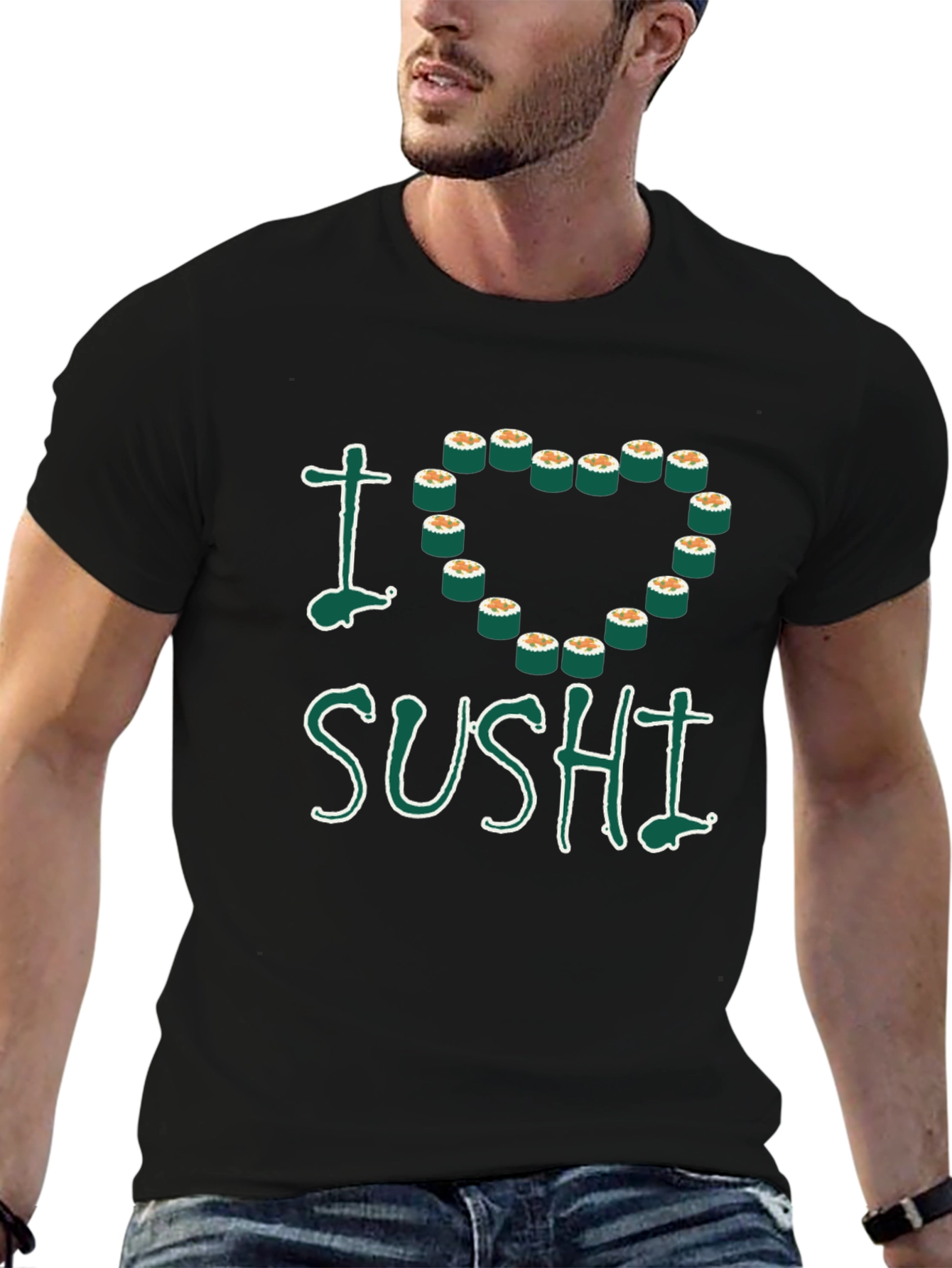 I Heart Sushi T-Shirt - Unisex Crew Neck