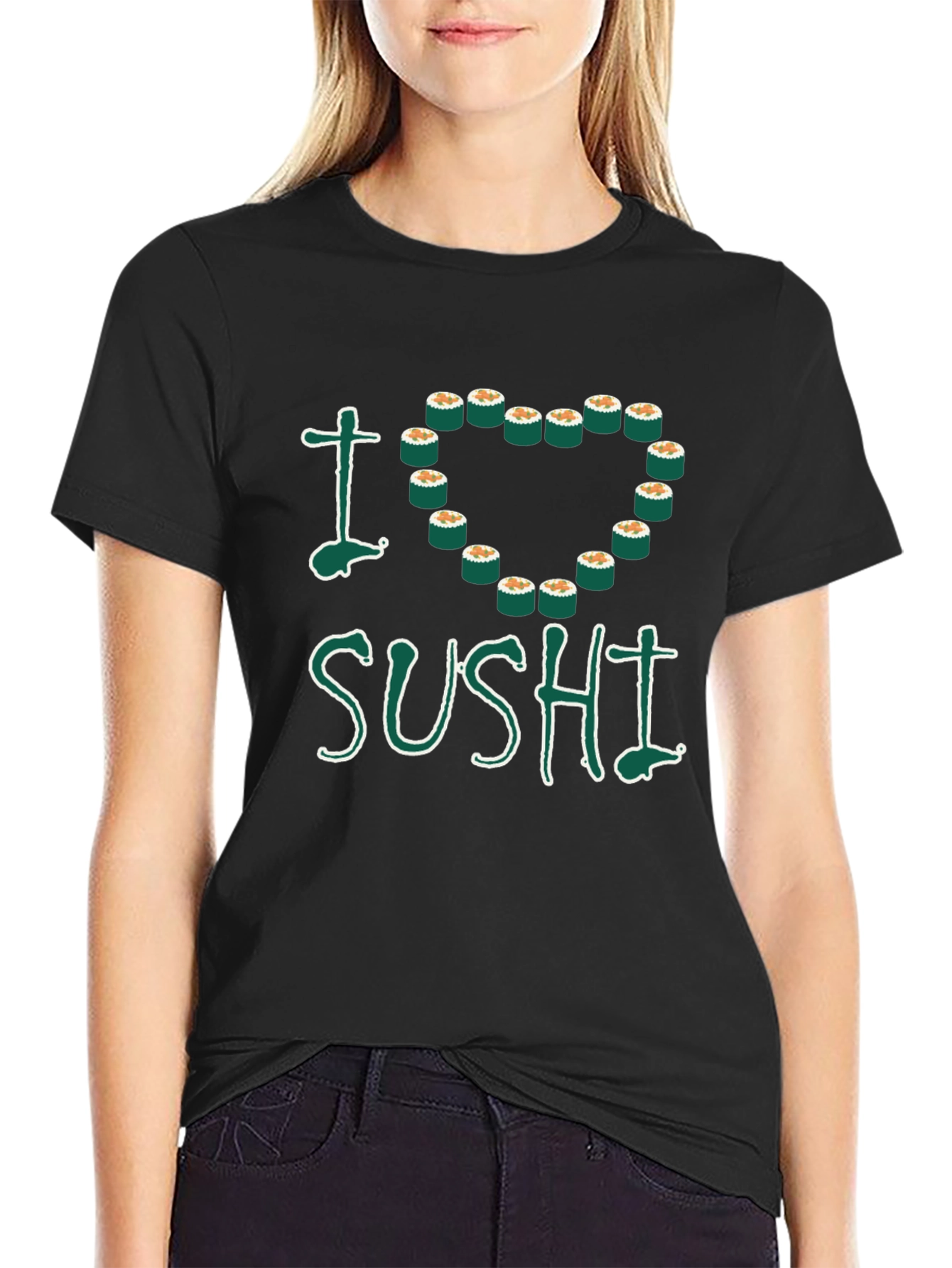 I Heart Sushi T-Shirt - Unisex Crew Neck