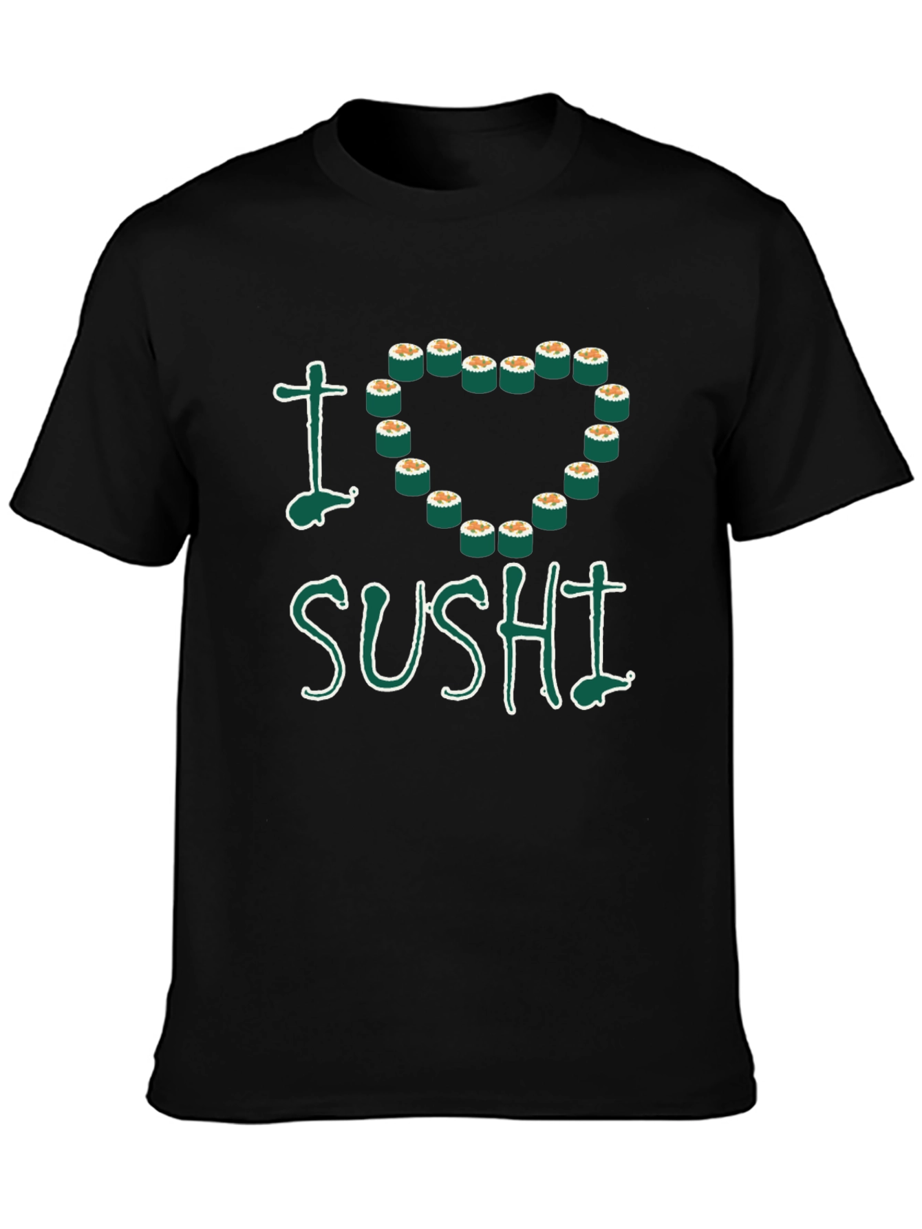 I Heart Sushi T-Shirt - Unisex Crew Neck