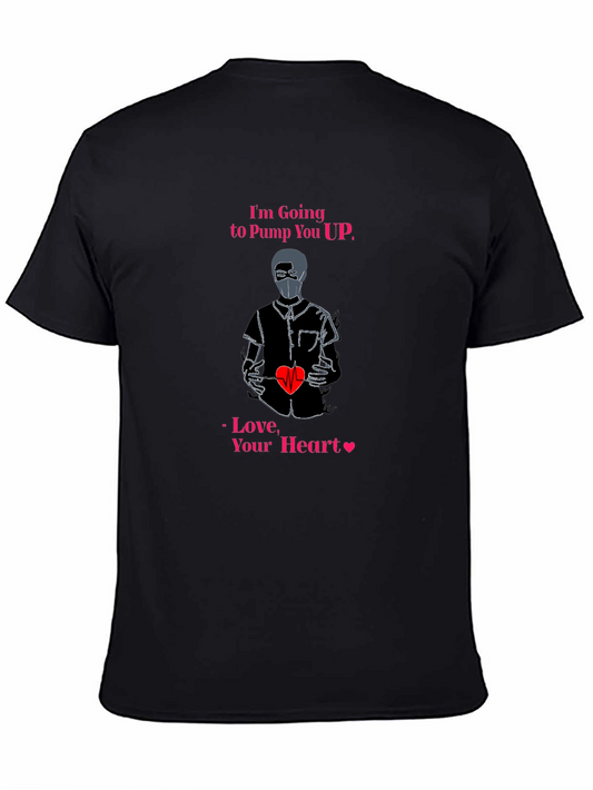 Pump You Up Heart Graphic T-Shirt