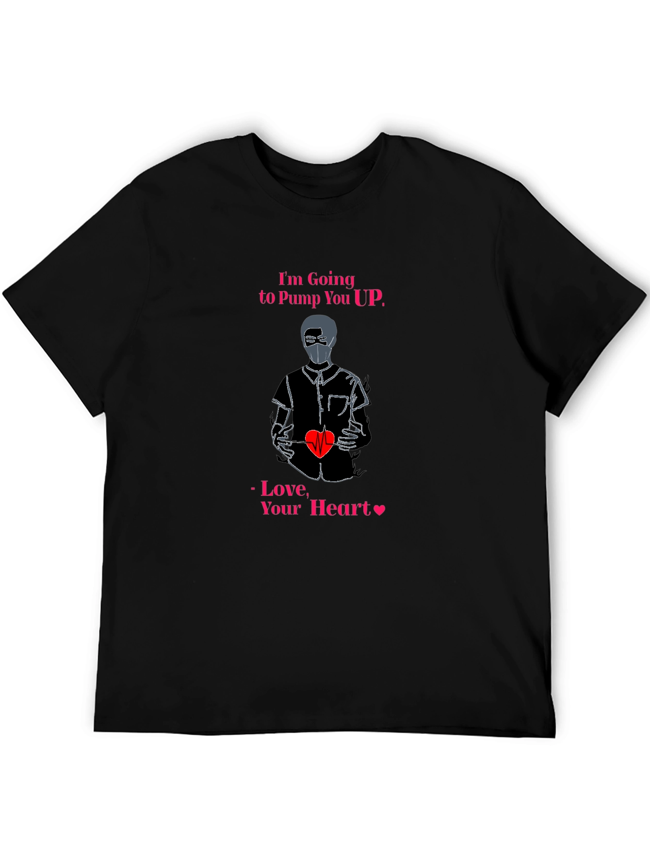 Pump You Up Heart Graphic T-Shirt