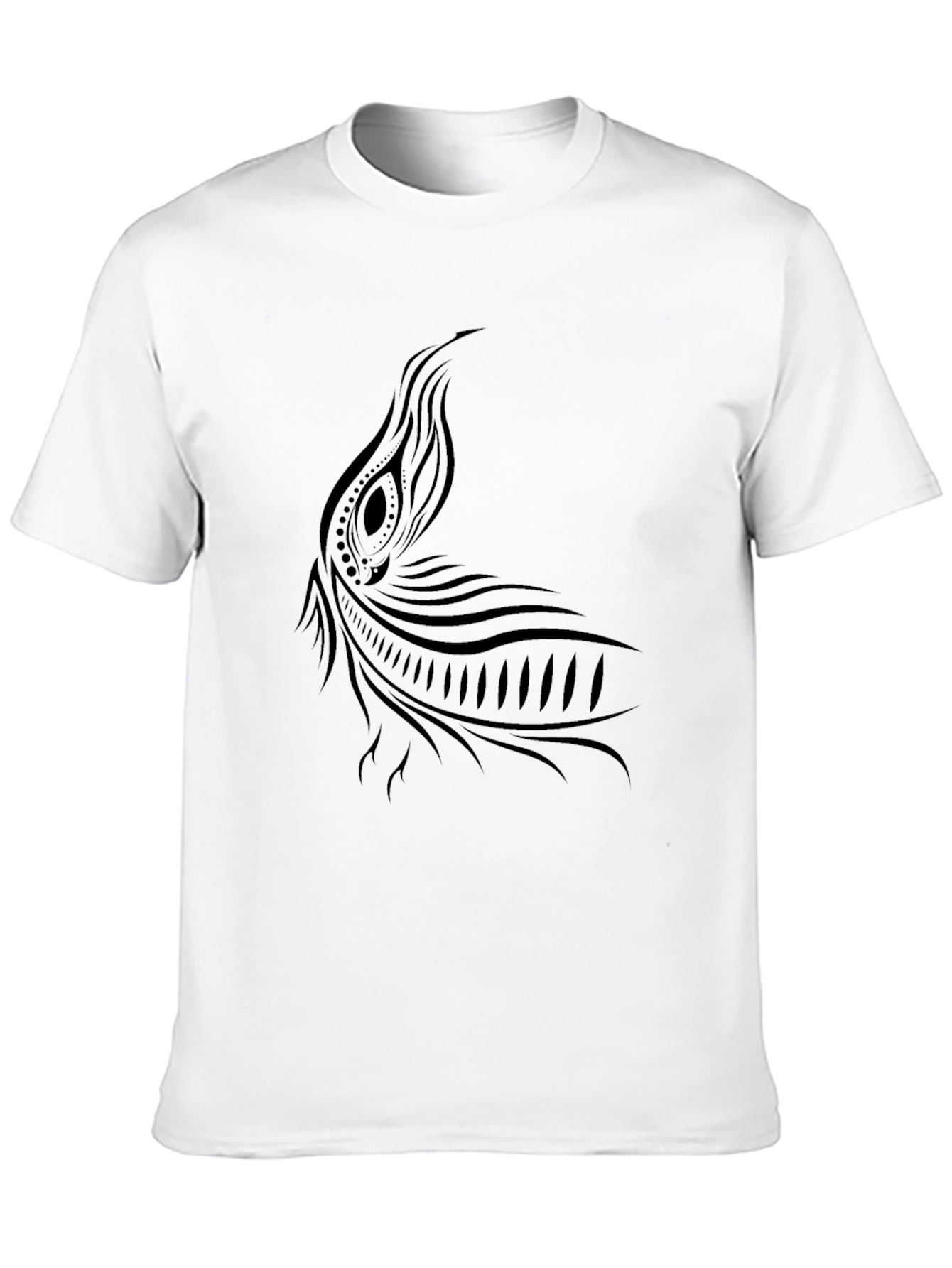 Tribal Tattoo Graphic Black T-Shirt