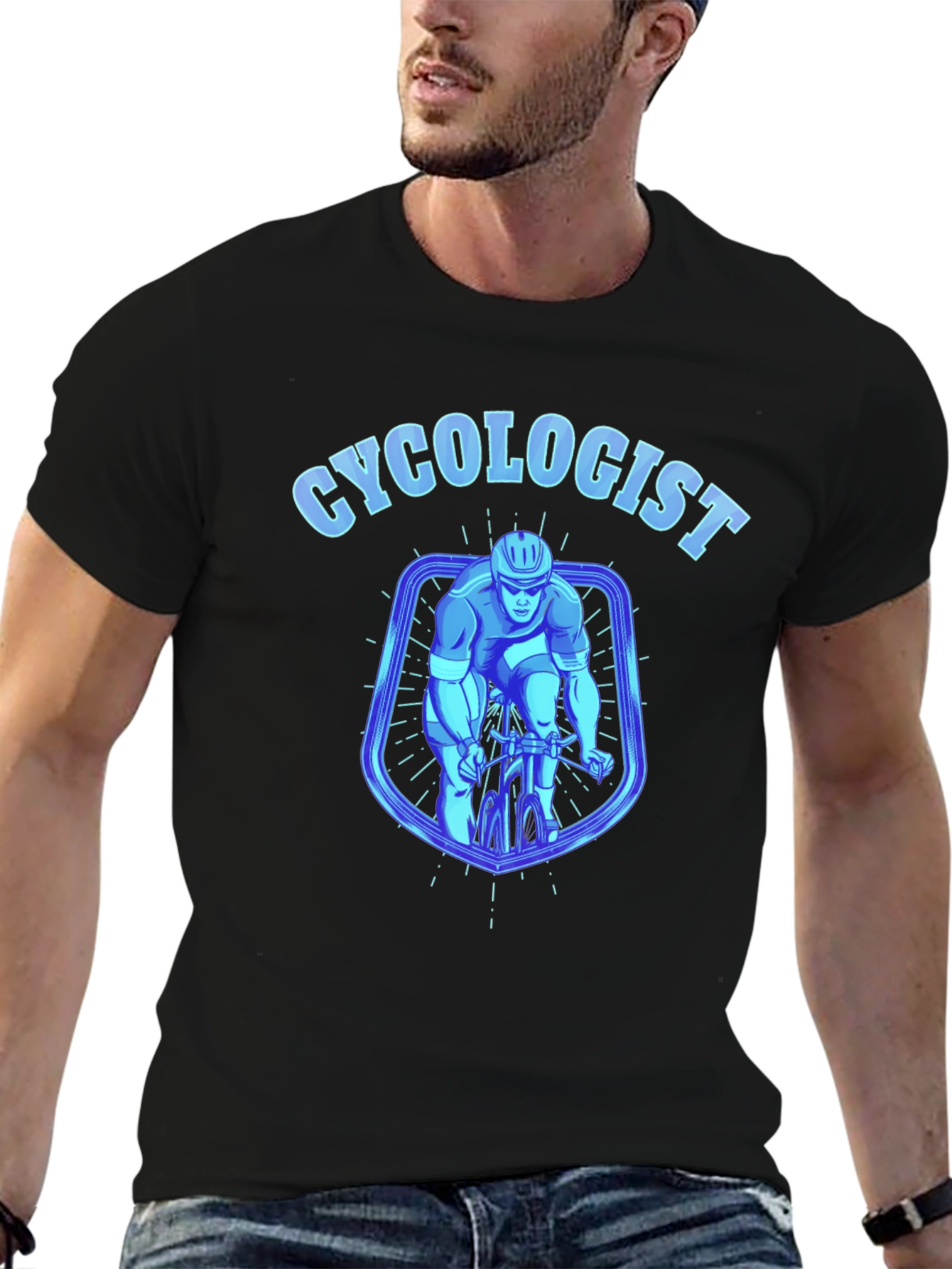 Cycologist Graphic T-Shirt - Black Cotton Tee