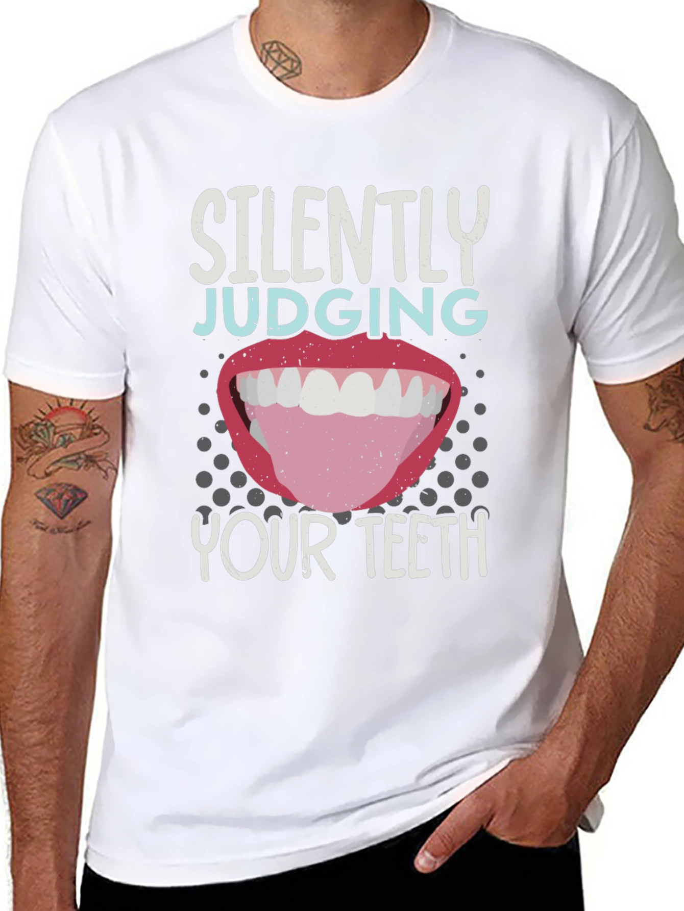 Silently Judging Your Teeth Funny Dentist T-Shirt