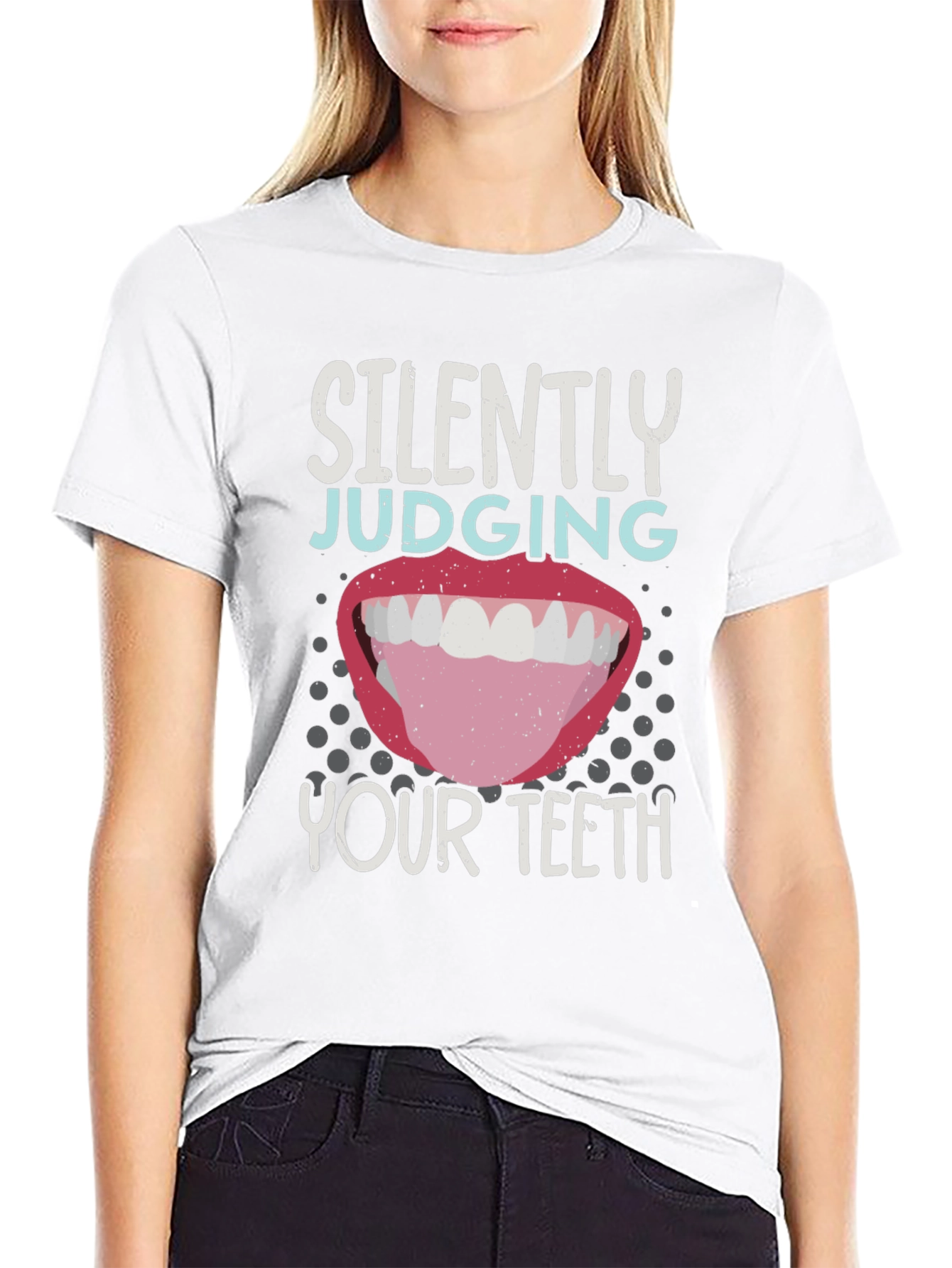 Silently Judging Your Teeth Funny Dentist T-Shirt