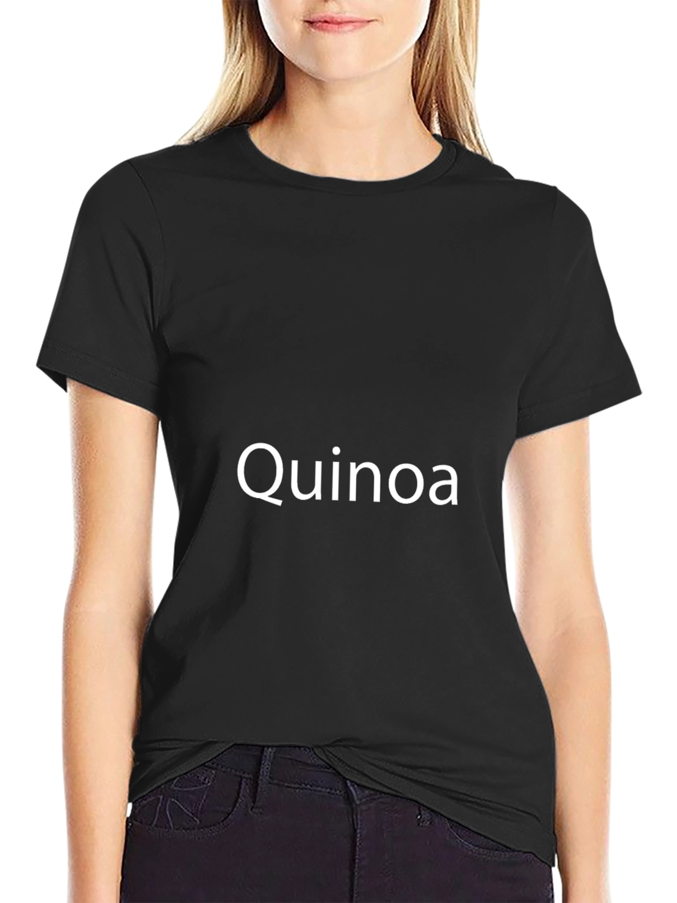Quinoa T-Shirt - Comfortable Black Tee