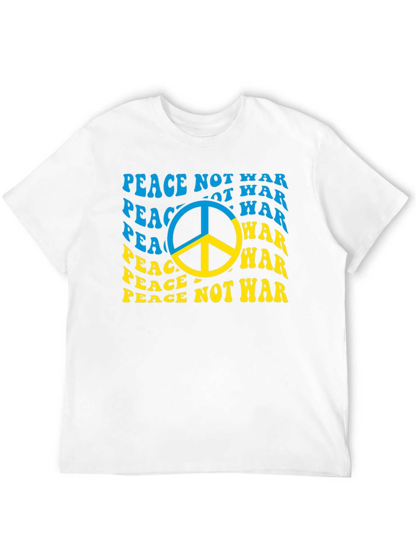 Peace Not War Ukraine Flag T-Shirt