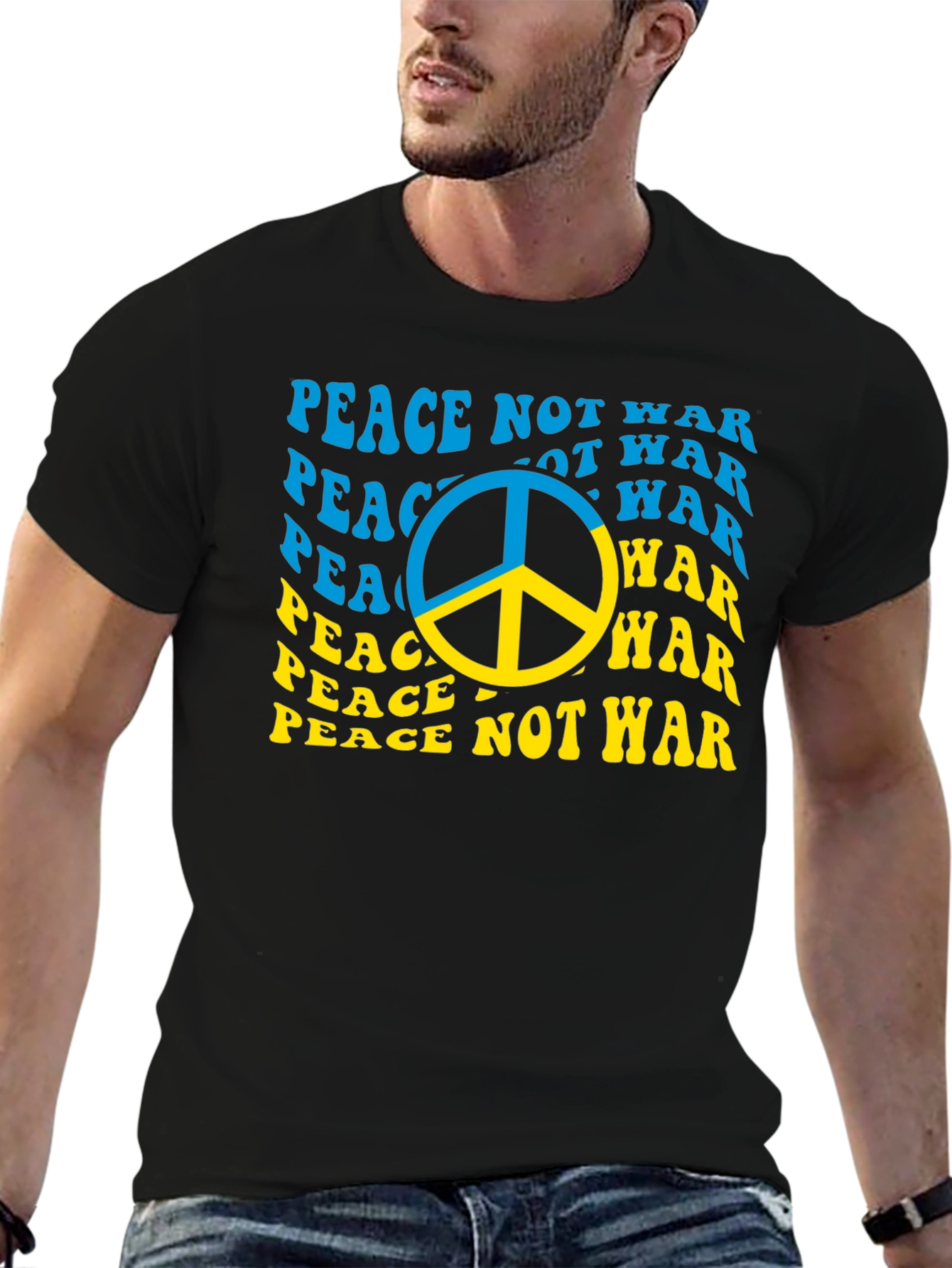Peace Not War Ukraine Flag T-Shirt