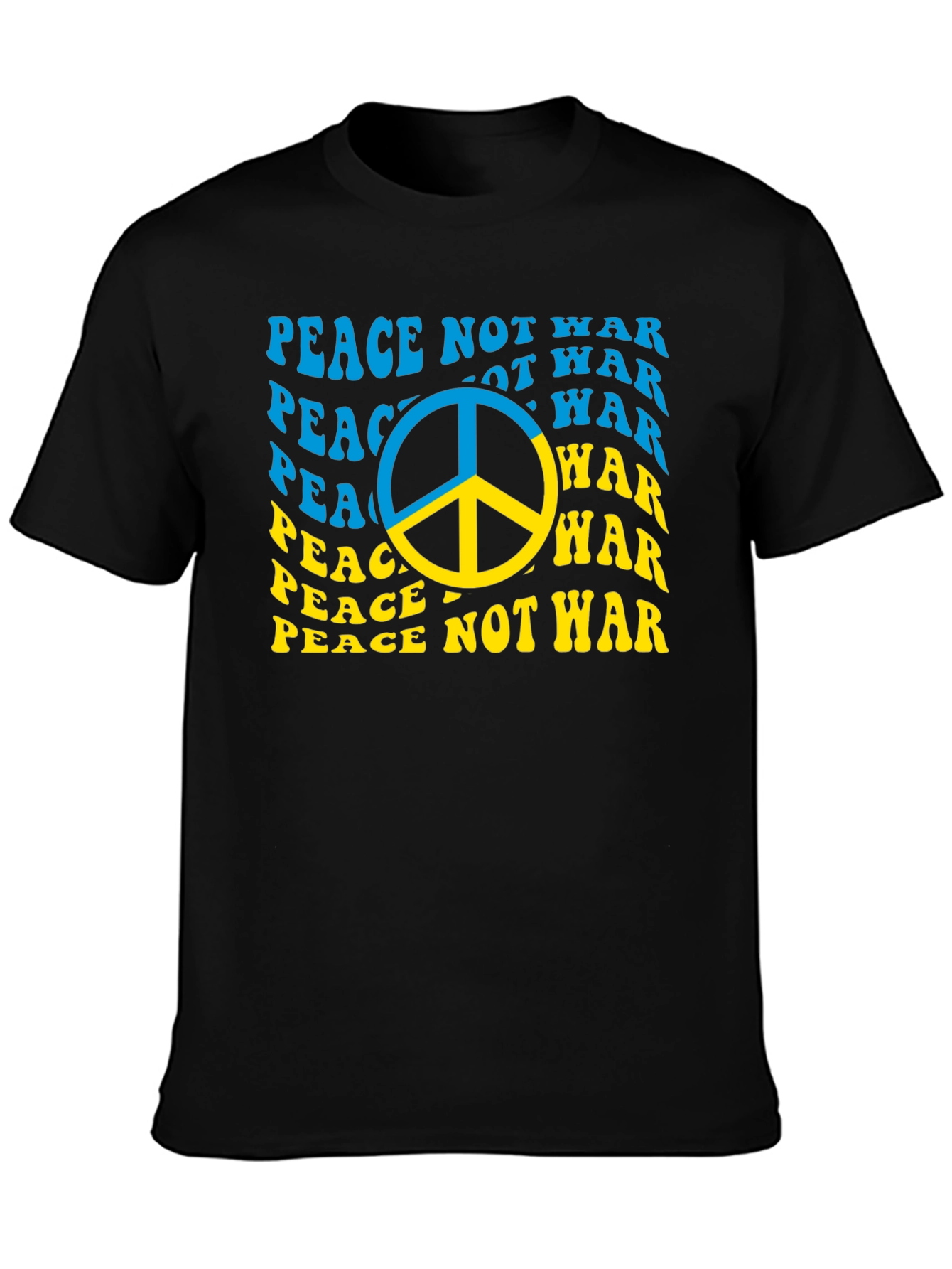 Peace Not War Ukraine Flag T-Shirt