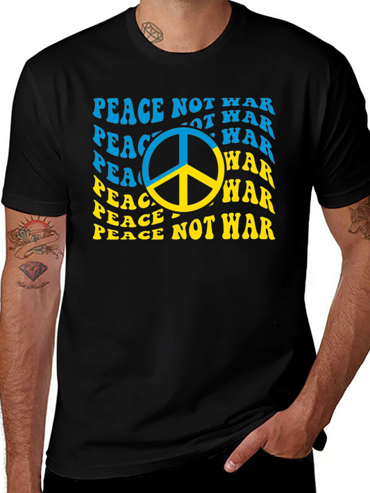 Peace Not War Ukraine Flag T-Shirt