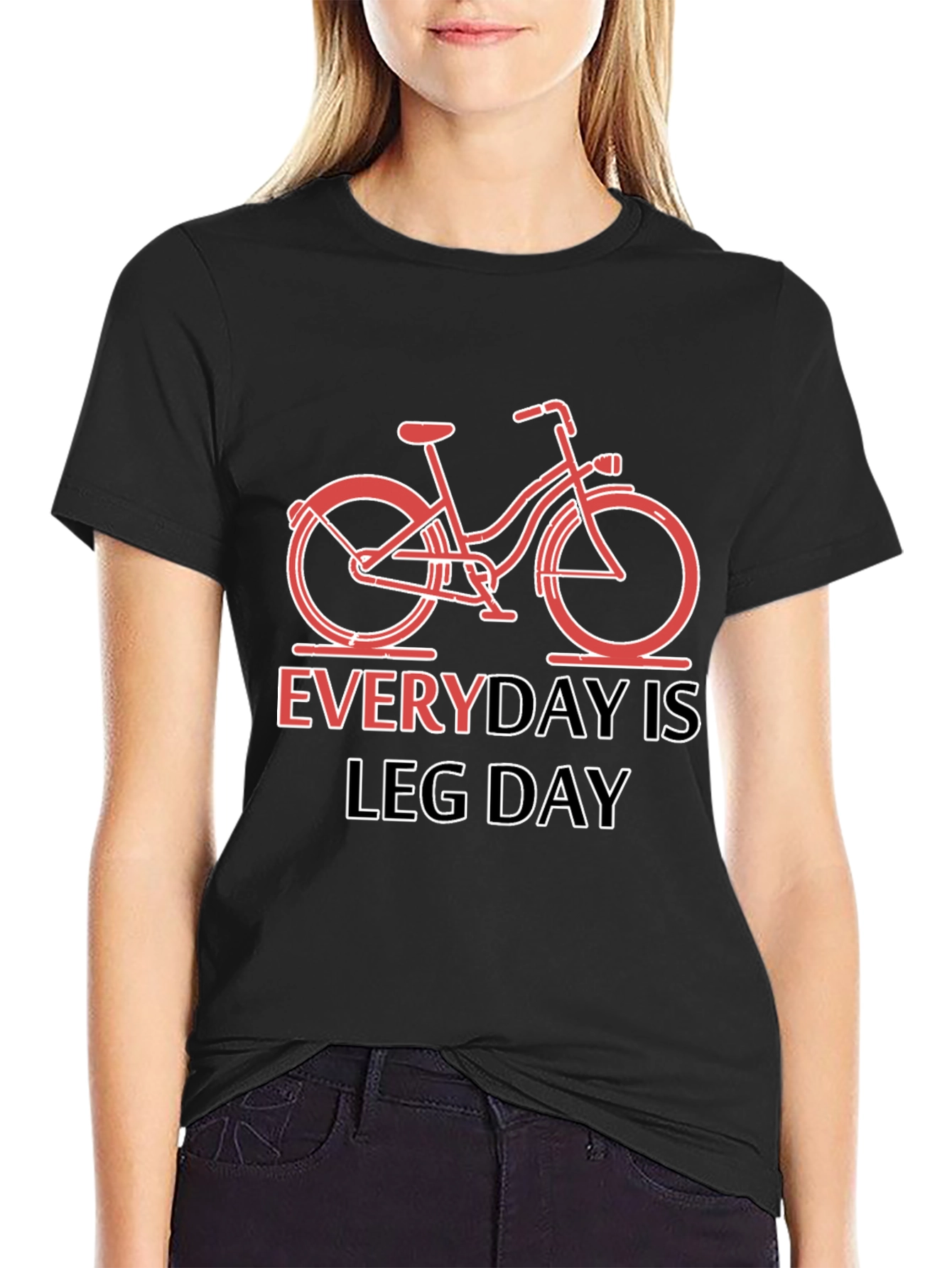 Everyday Is Leg Day Bike Graphic T-Shirt