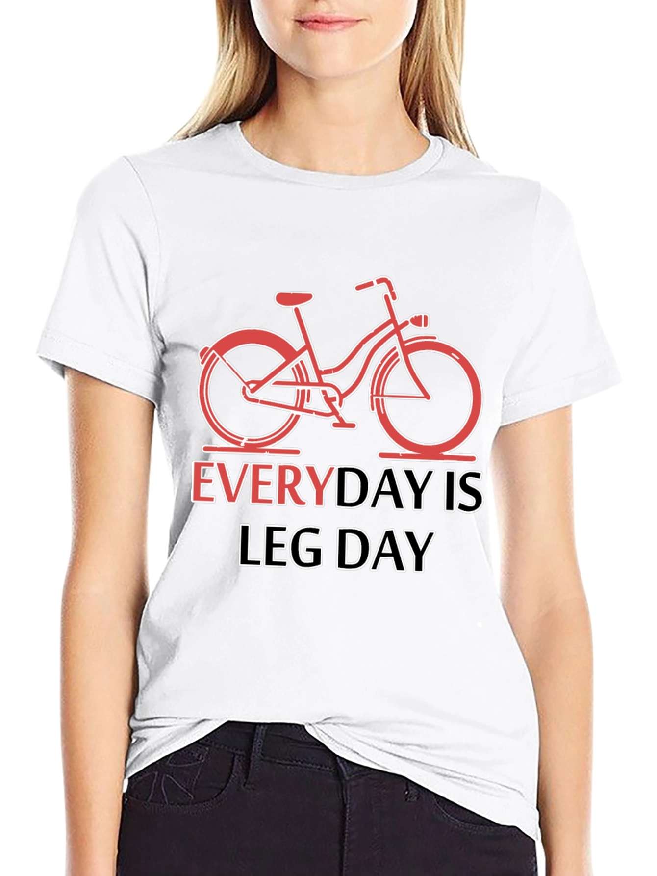 Everyday Is Leg Day Bike Graphic T-Shirt