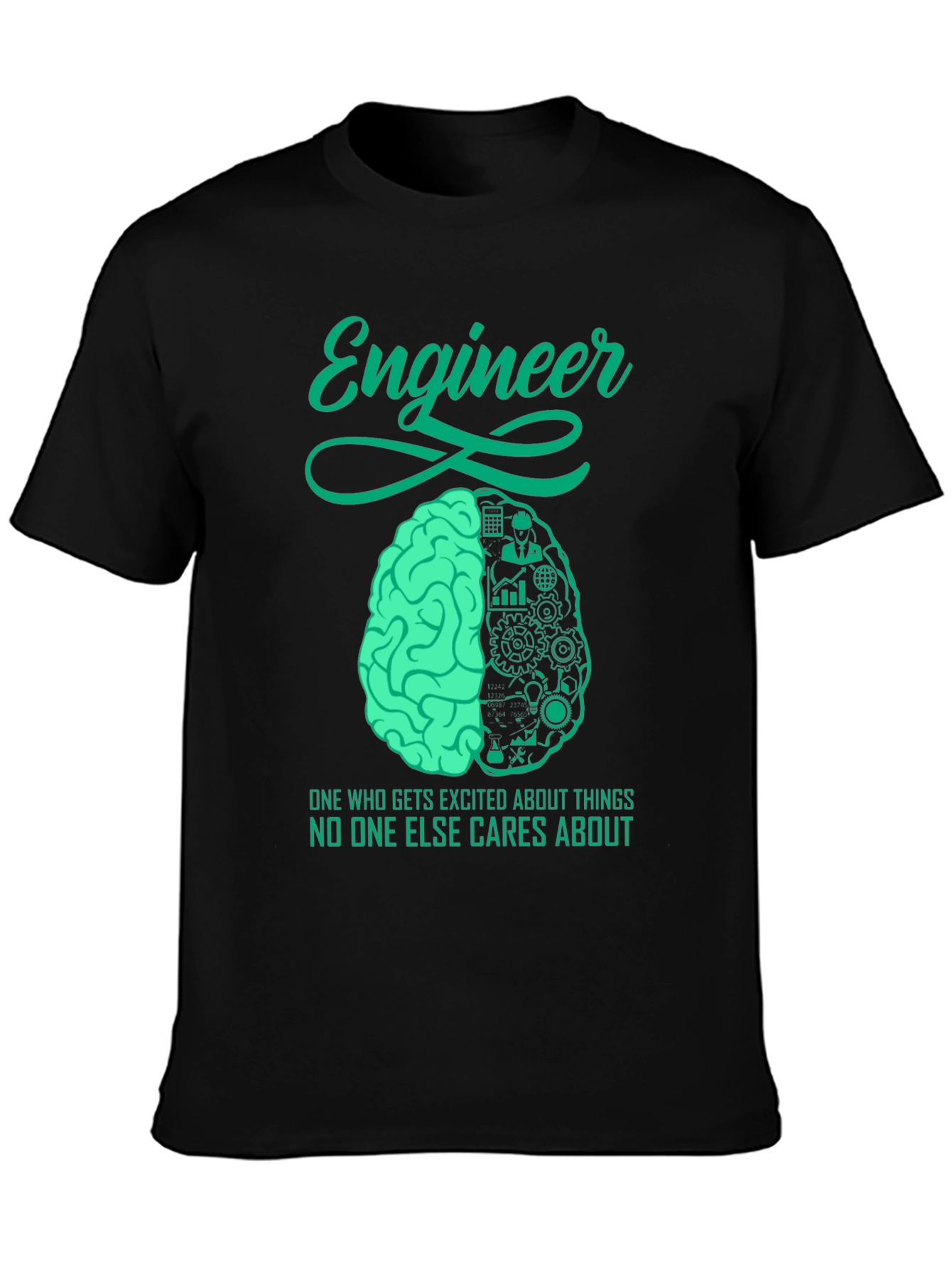 Engineer Brain T-Shirt - Unique Engineering Design