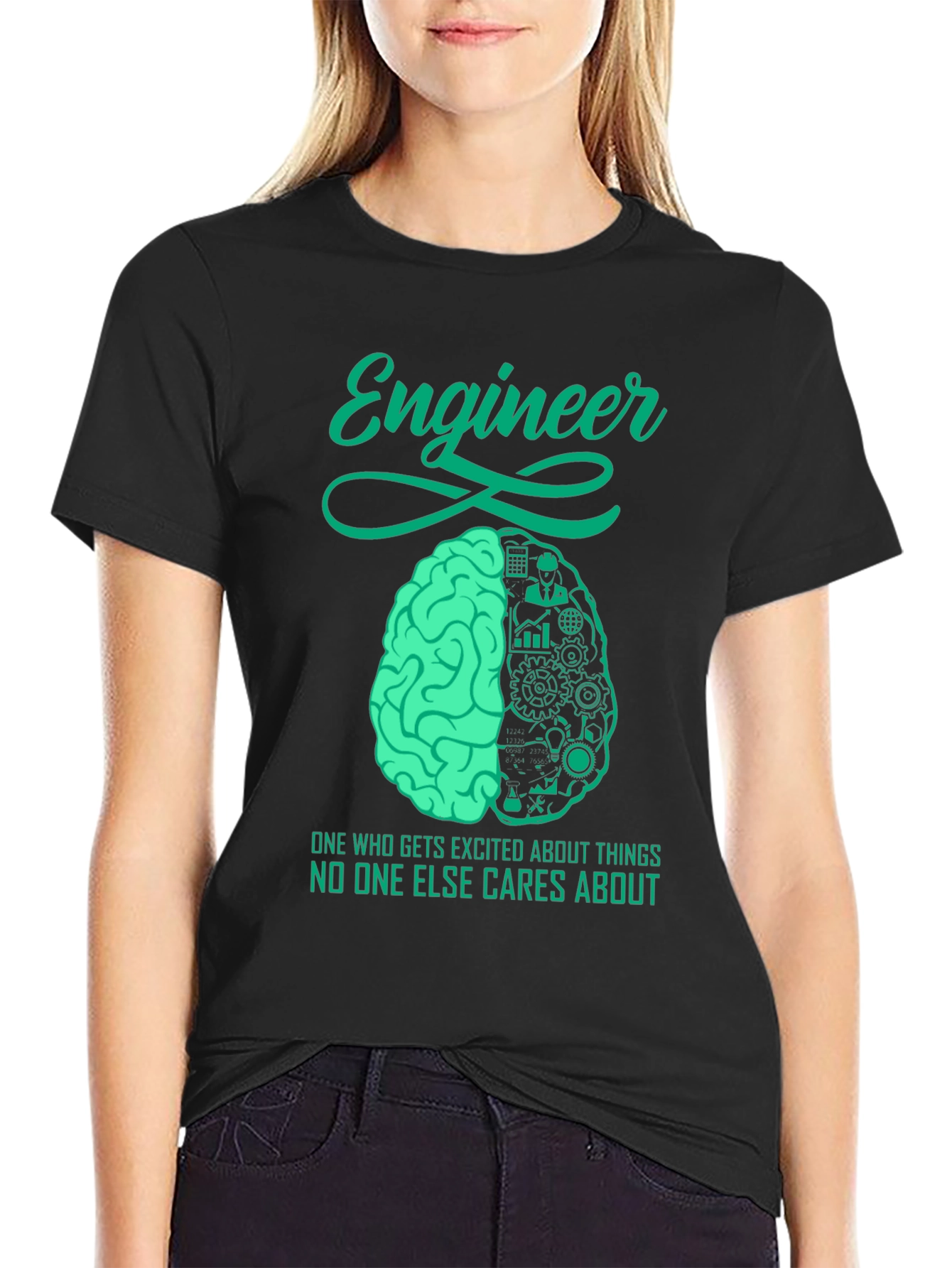 Engineer Brain T-Shirt - Unique Engineering Design