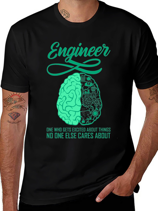 Engineer Brain T-Shirt - Unique Engineering Design