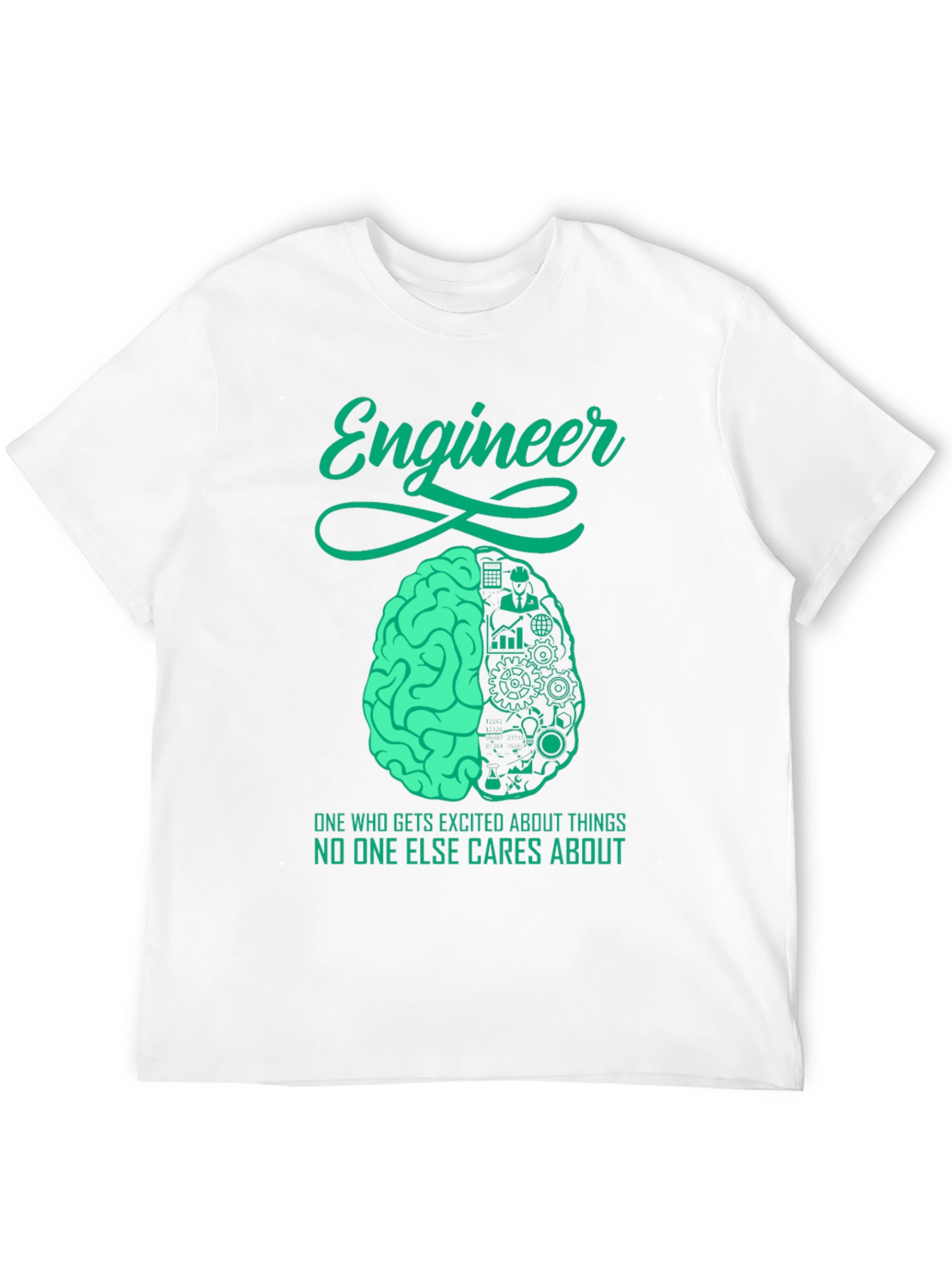 Engineer Brain T-Shirt - Unique Engineering Design