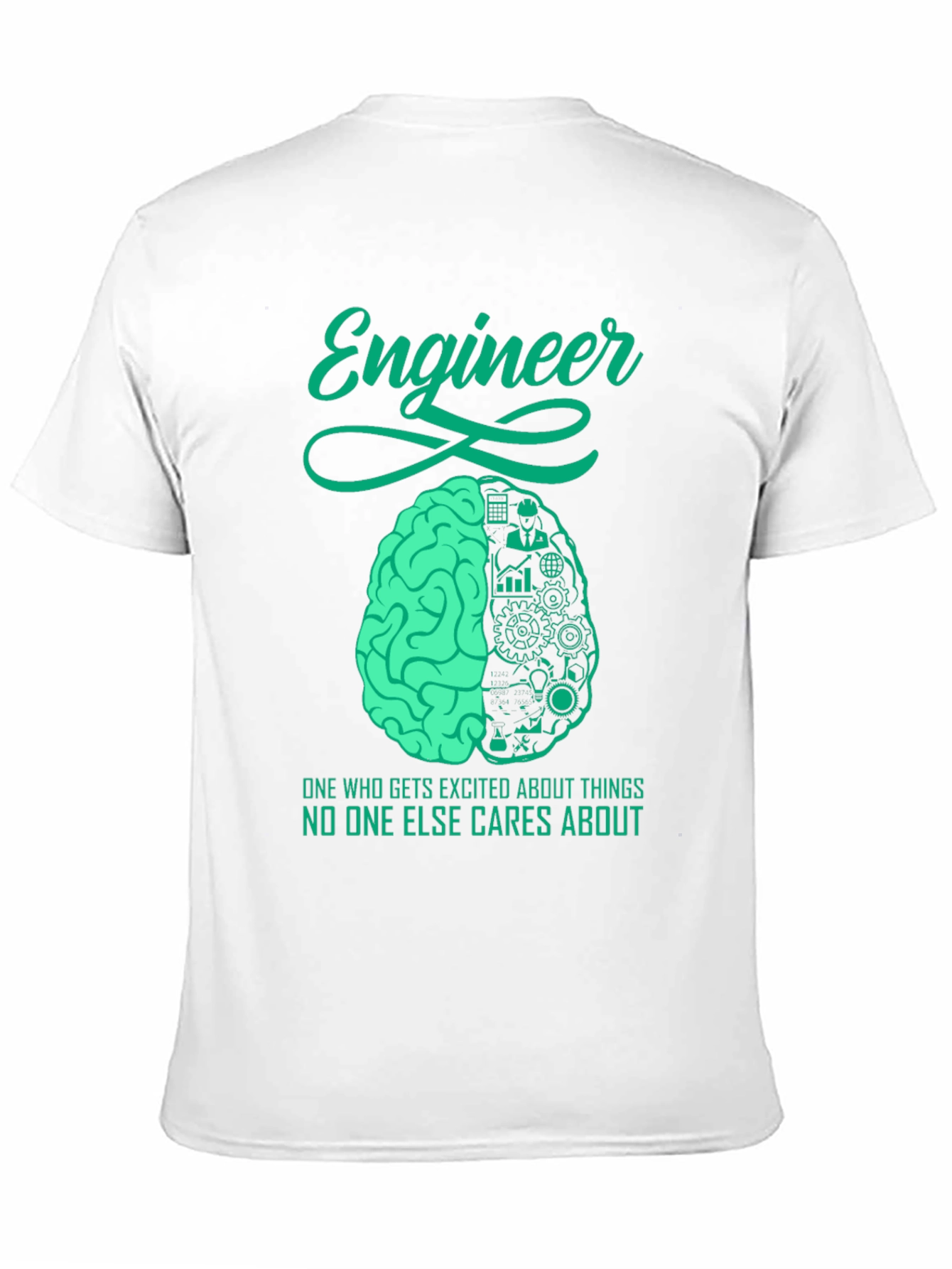 Engineer Brain T-Shirt - Unique Engineering Design