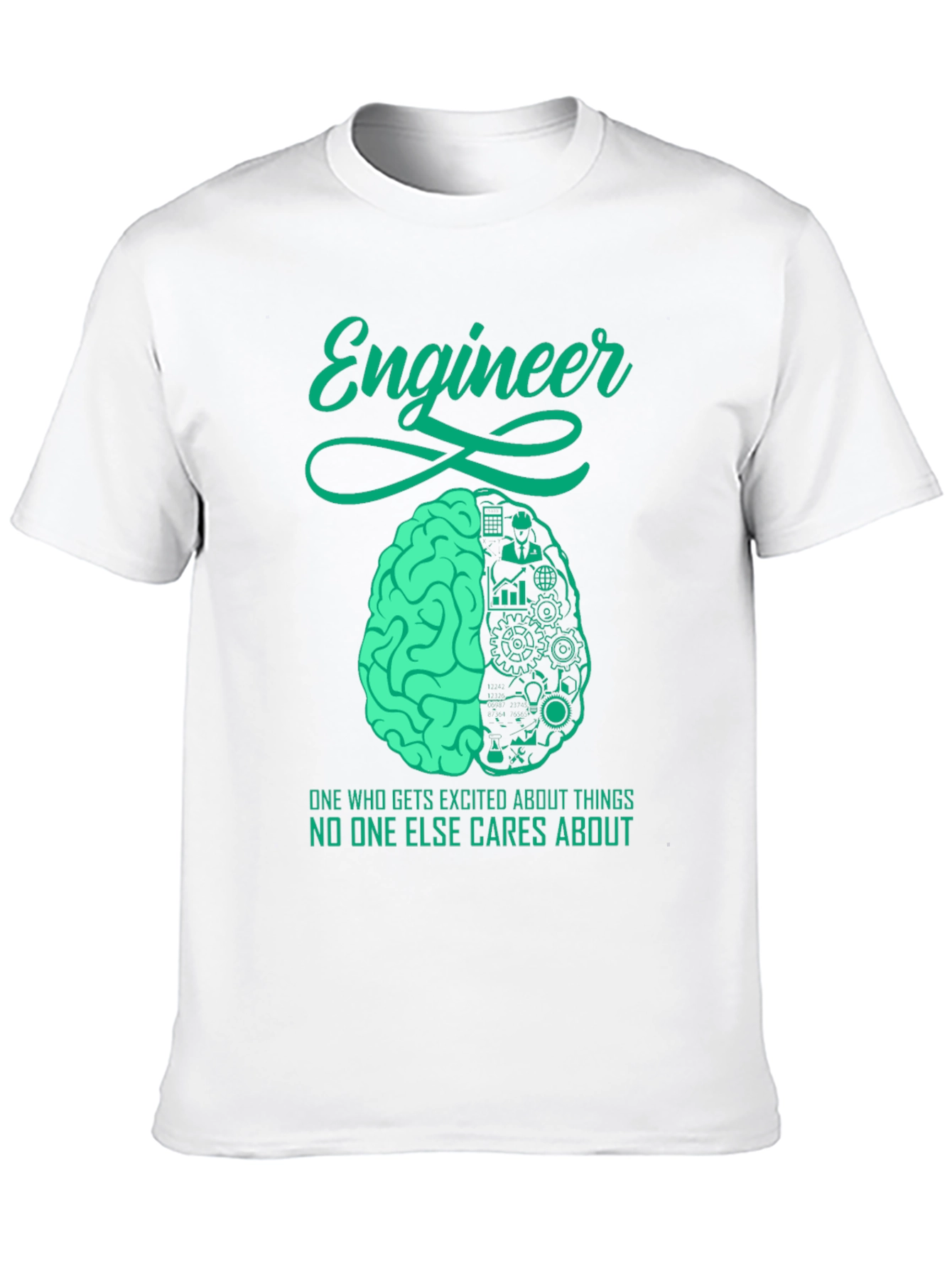 Engineer Brain T-Shirt - Unique Engineering Design