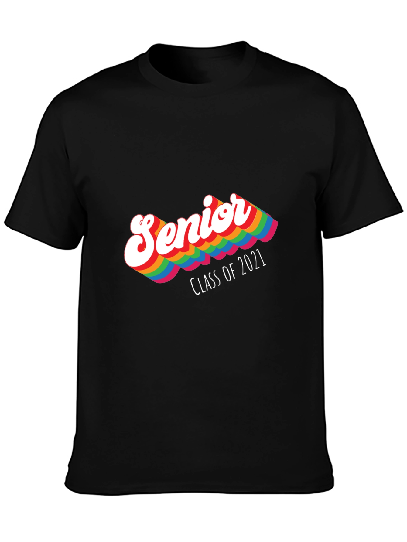 Senior Class of 2021 Rainbow T-Shirt