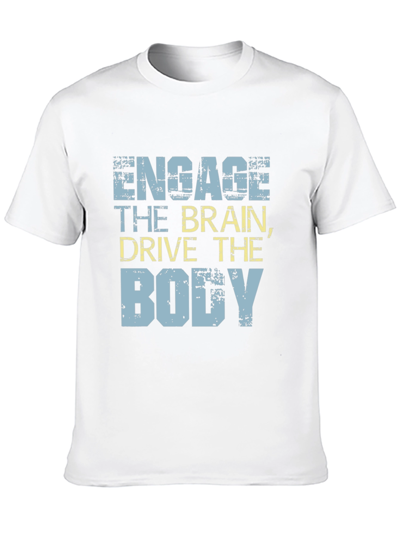 Engage The Brain Graphic Tee - Black Cotton T-Shirt